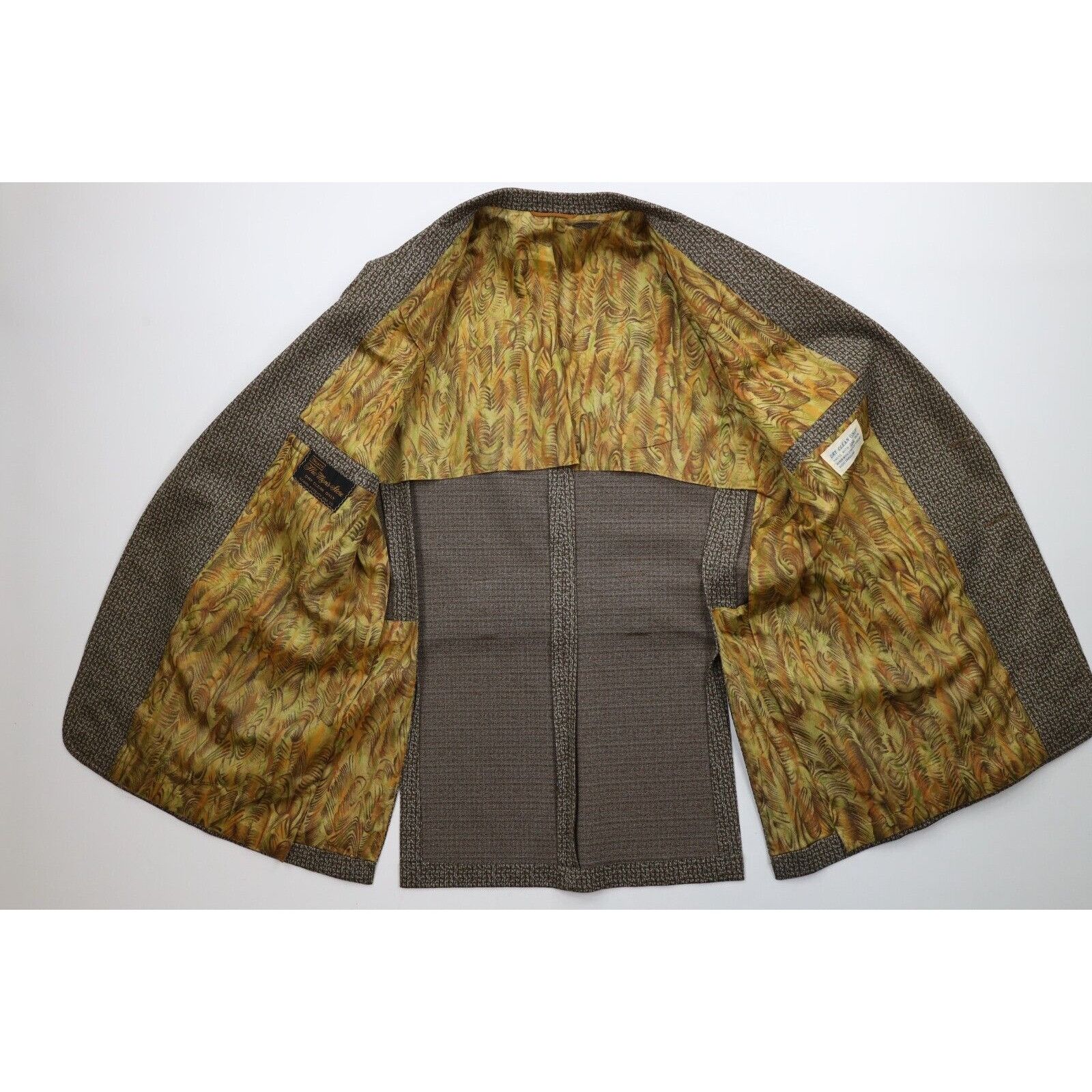 Vintage Vintage 70s Streetwear Distressed 2 Piece Knit Suit Wedding Size 42R - 3 Thumbnail