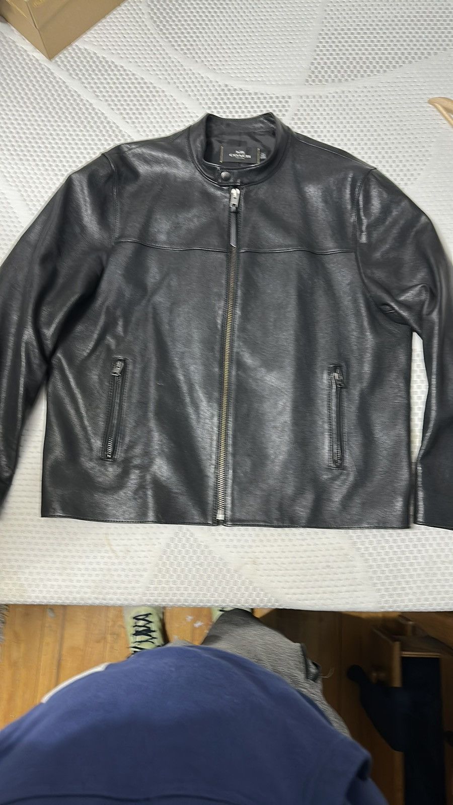 Coach Coach Black Leather Moto Jacket XXL Size US XXL / EU 58 / 5 - 1 Thumbnail