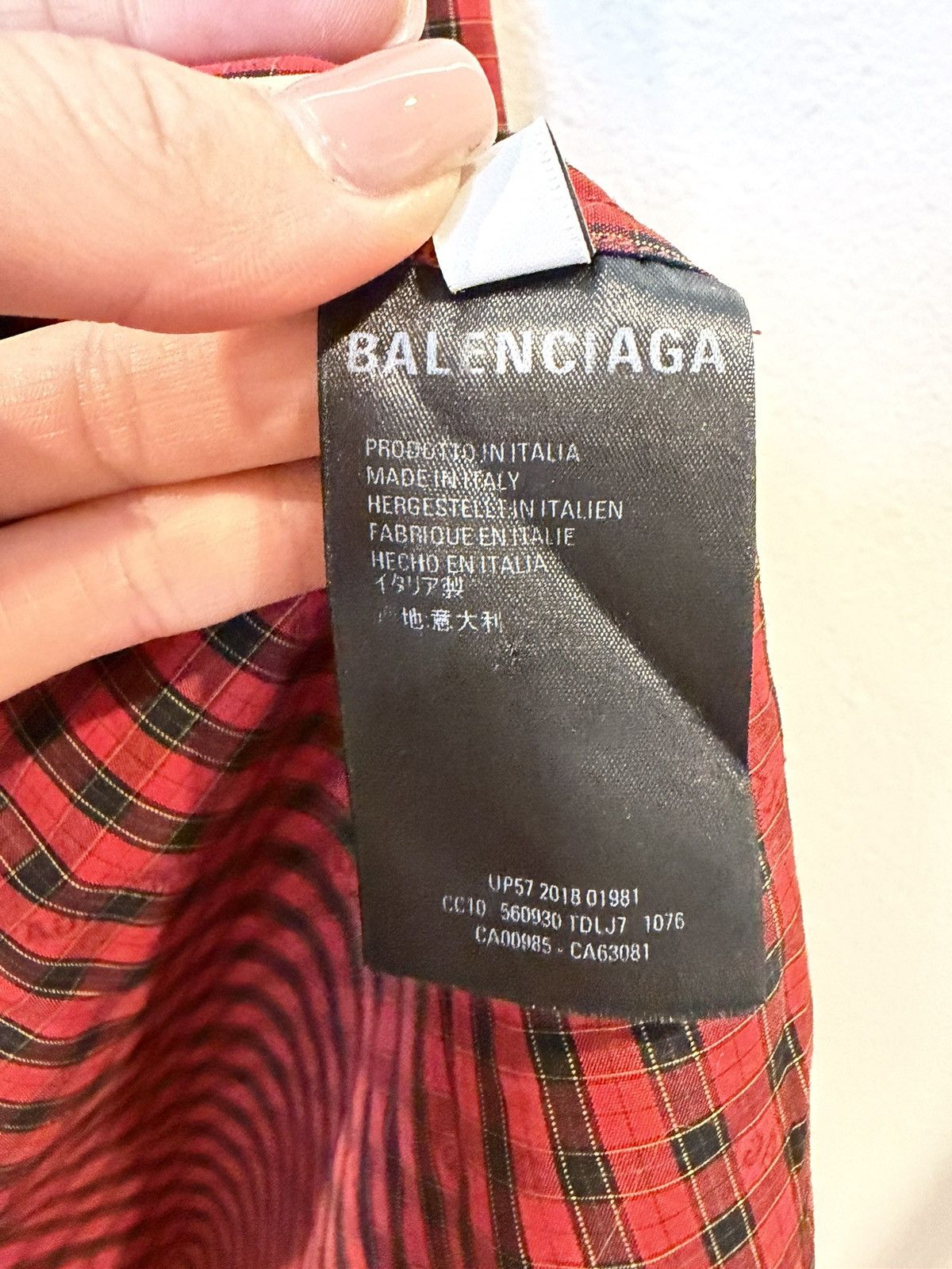 Balenciaga Balenciaga Red Flannel Size US L / EU 52-54 / 3 - 5 Thumbnail