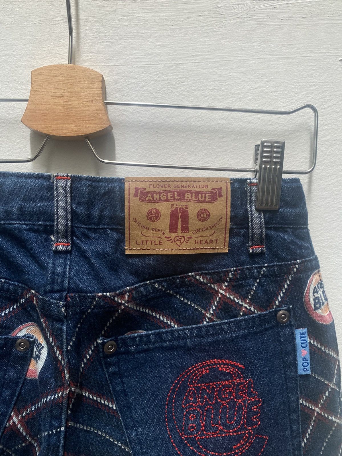 Hysteric Glamour Angel Blue Japan Y2K Denim Cropped Pants Size 27" / US 4 / IT 40 - 7 Thumbnail