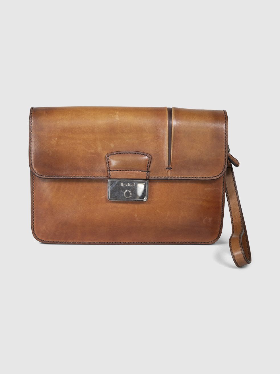 Berluti Brown Leather Briefcase Clutch Size ONE SIZE - 1 Thumbnail
