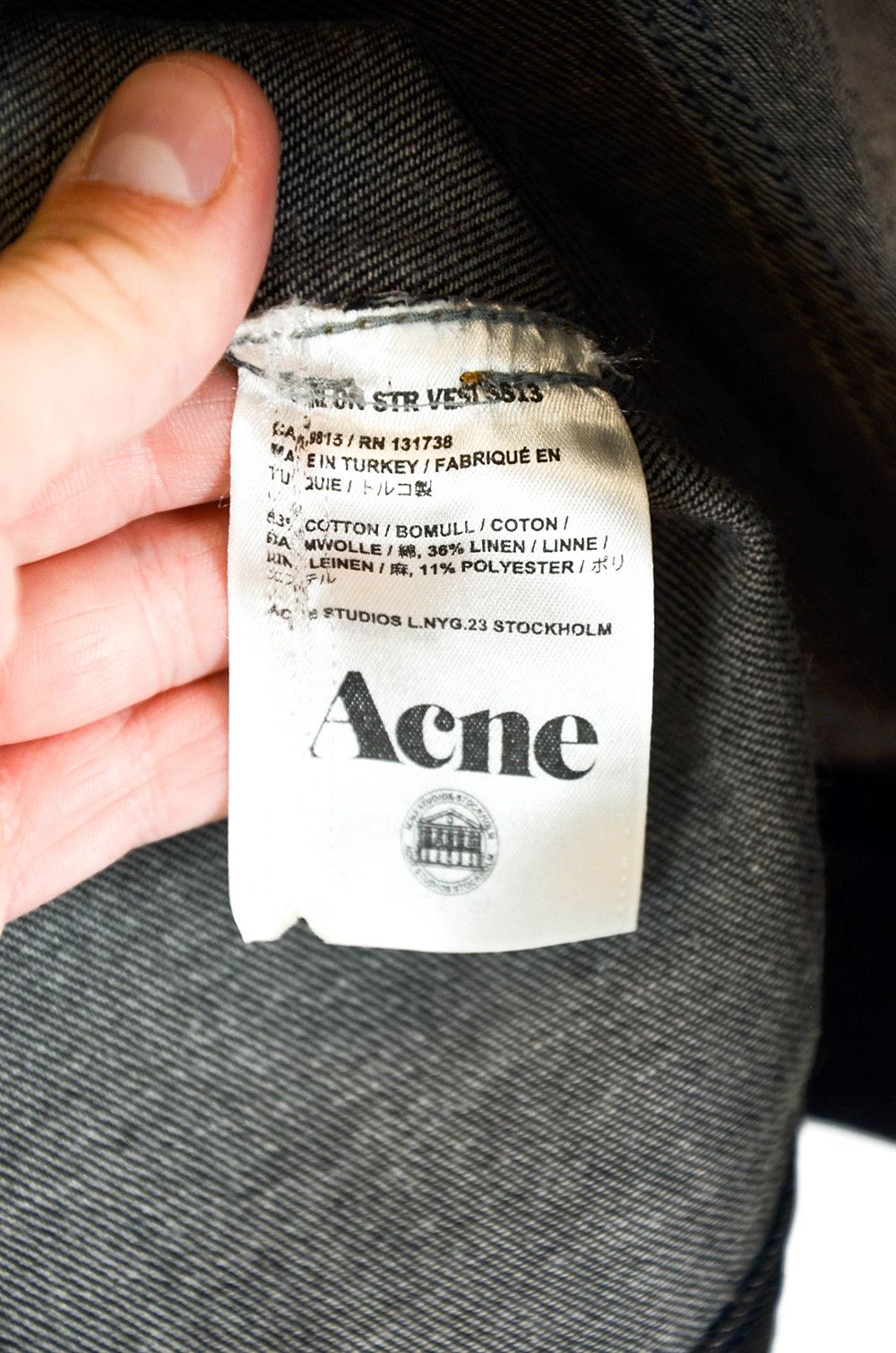 Acne Studios Acne Studios Sleeveless Raw Denim Trucker Vest – Size L Size US L / EU 52-54 / 3 - 11 Thumbnail