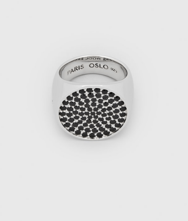 Tom Wood Tom Wood black spinel cocktail ring Nuit Jour 925 sterling Size ONE SIZE - 4 Thumbnail