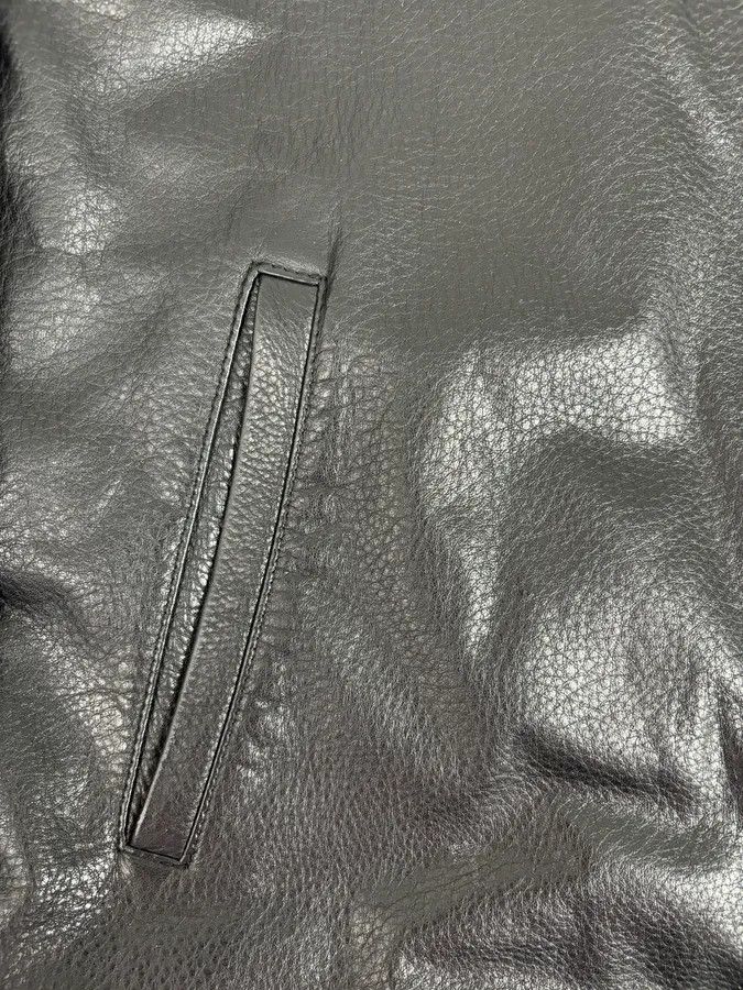 Gianfranco Ferre 1990s Gianfranco Ferré Calfskin Leather Black Jacket Size US M / EU 48-50 / 2 - 12 Thumbnail
