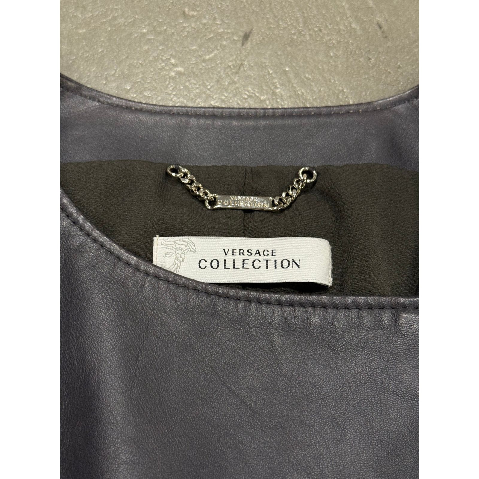 Versace 2000s Versace metal chains leather jacket Size M / US 6-8 / IT 42-44 - 10 Thumbnail