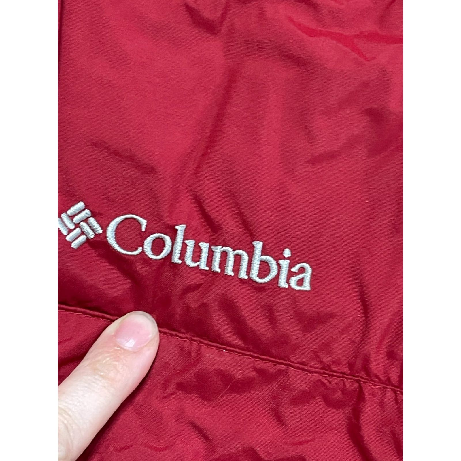 Vintage Columbia Jacket Womens XL Red White Full Zip Windbreaker Shirt? Size XL / US 12-14 / IT 48-50 - 5 Thumbnail