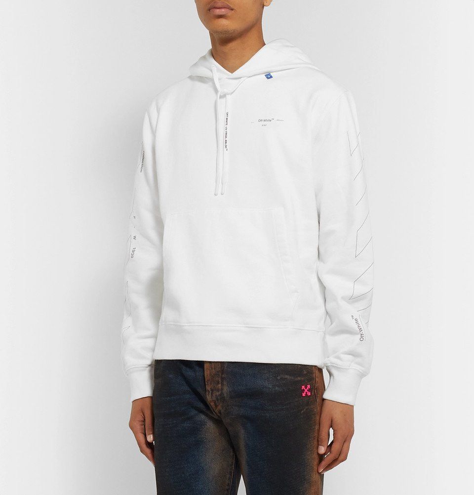 Off-White White Reflective Unfinished Arrows Hoodie Size US M / EU 48-50 / 2 - 2 Thumbnail