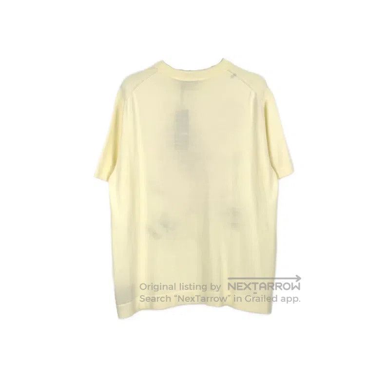 Dior Dior Beige rose embroidered logo short-sleeved sweater Size XXL / US 16-18 / IT 52-54 - 2 Thumbnail