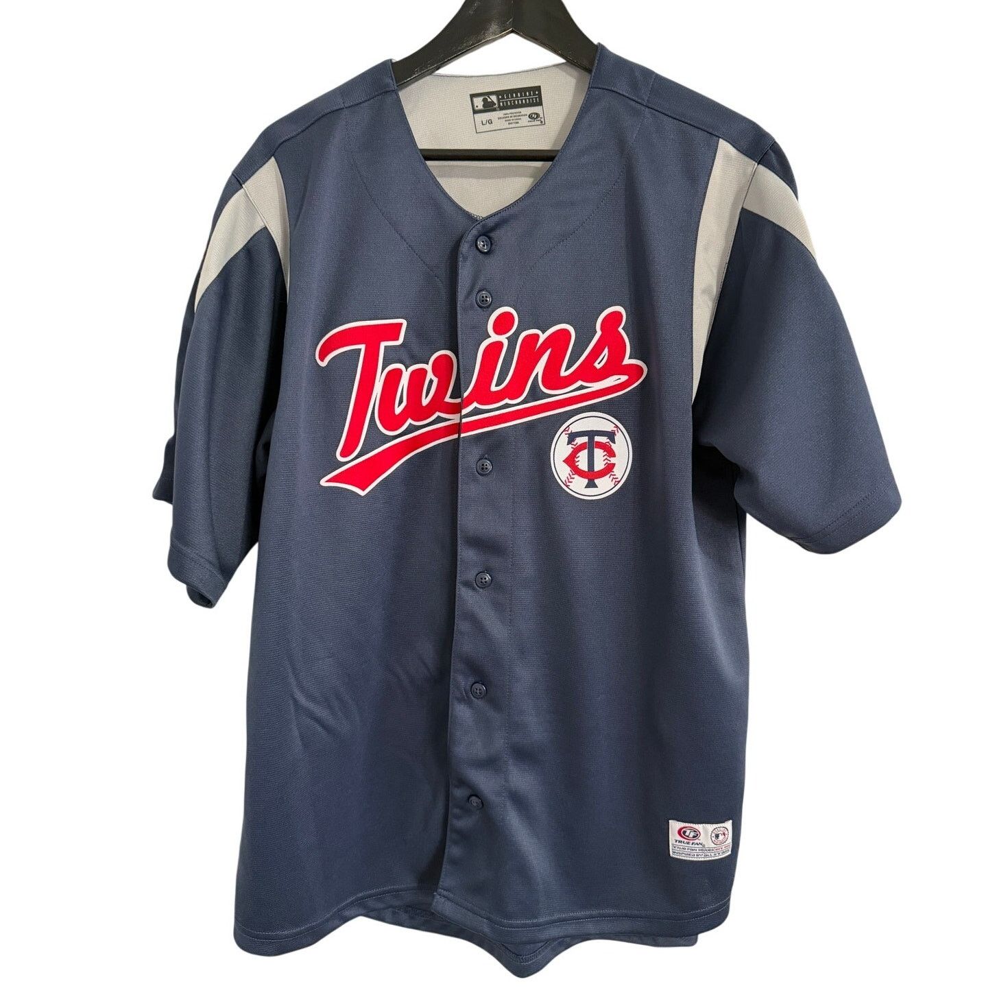 MLB Minnesota Twins Blue MLB Baseball Jersey Men's Size Large Size US L / EU 52-54 / 3 - 1 Thumbnail