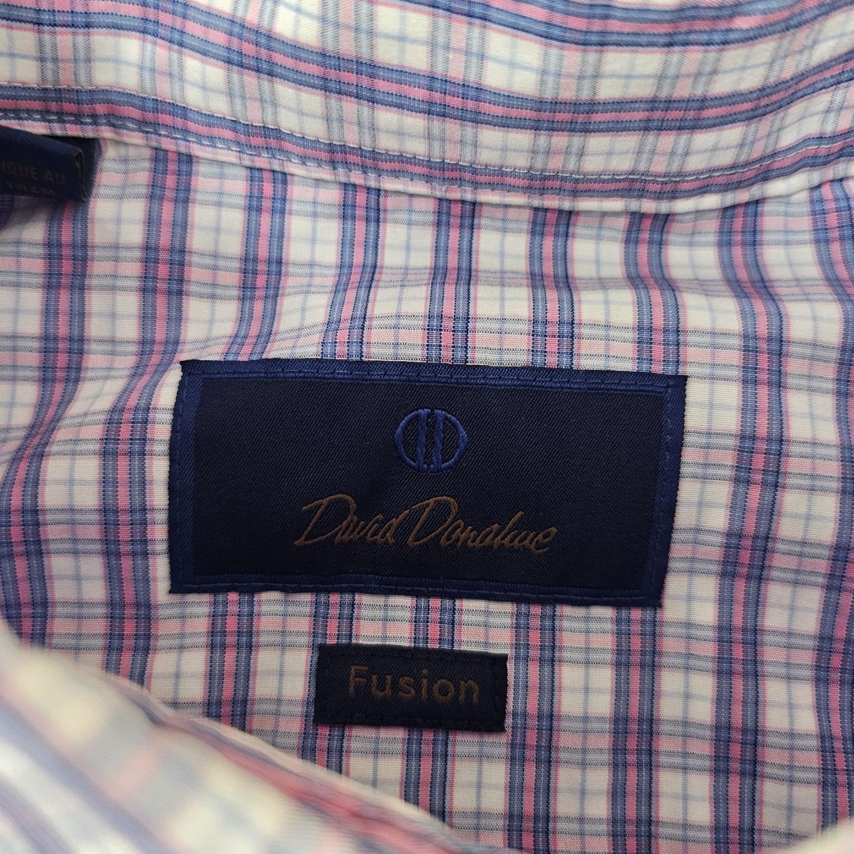 David Donahue David Donahue Shirt Mens L Blue Plaid Button-Down Long Sleeve Fusion Vintage: No Size US L / EU 52-54 / 3 - 3 Thumbnail