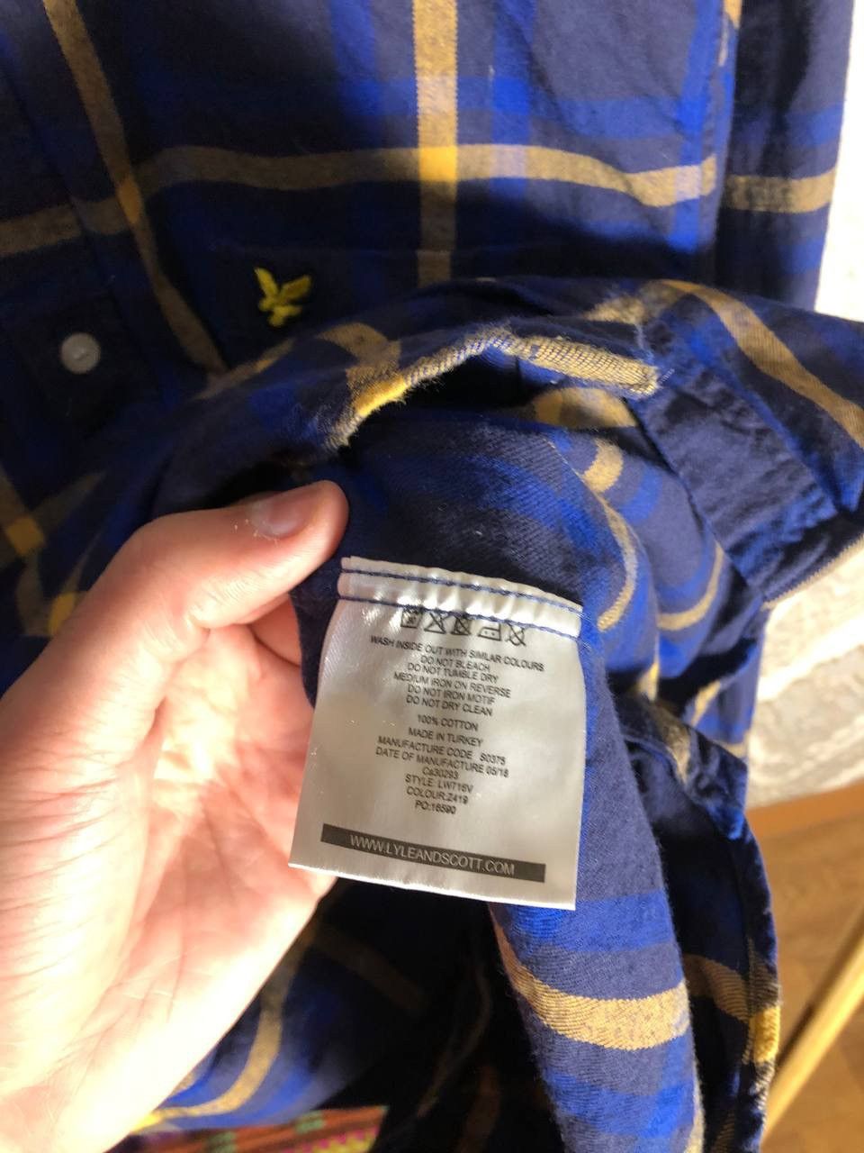 Lyle & Scott × Vintage VERY RARE LYLE & SCOTT FLANNEL DESIGNER SHIRT CASUAL Y2K 90s Size US L / EU 52-54 / 3 - 4 Thumbnail