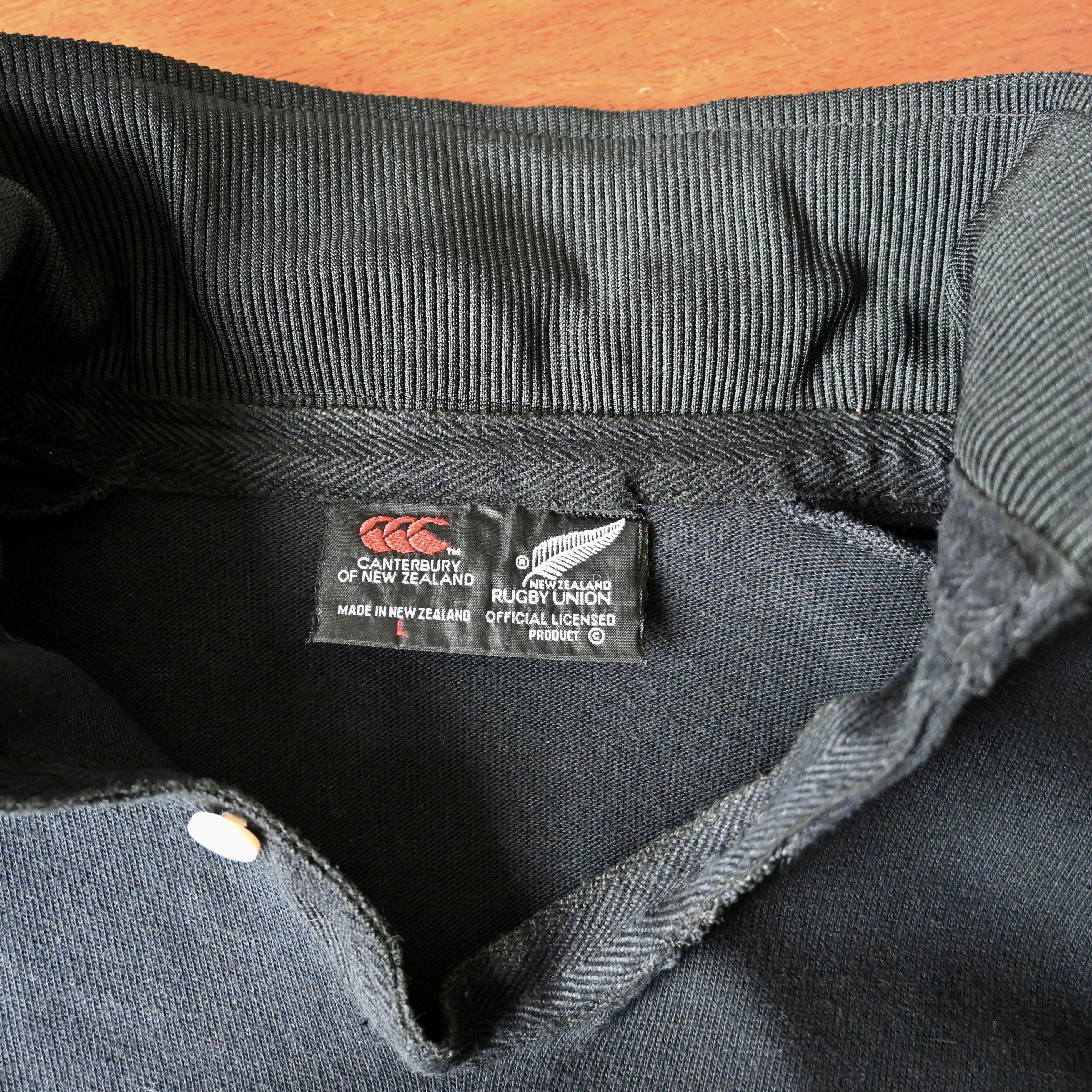 Canterbury of New Zealand VTG 1990s Canterbury of NZ rugby shirt, Steinlager Size US L / EU 52-54 / 3 - 6 Thumbnail