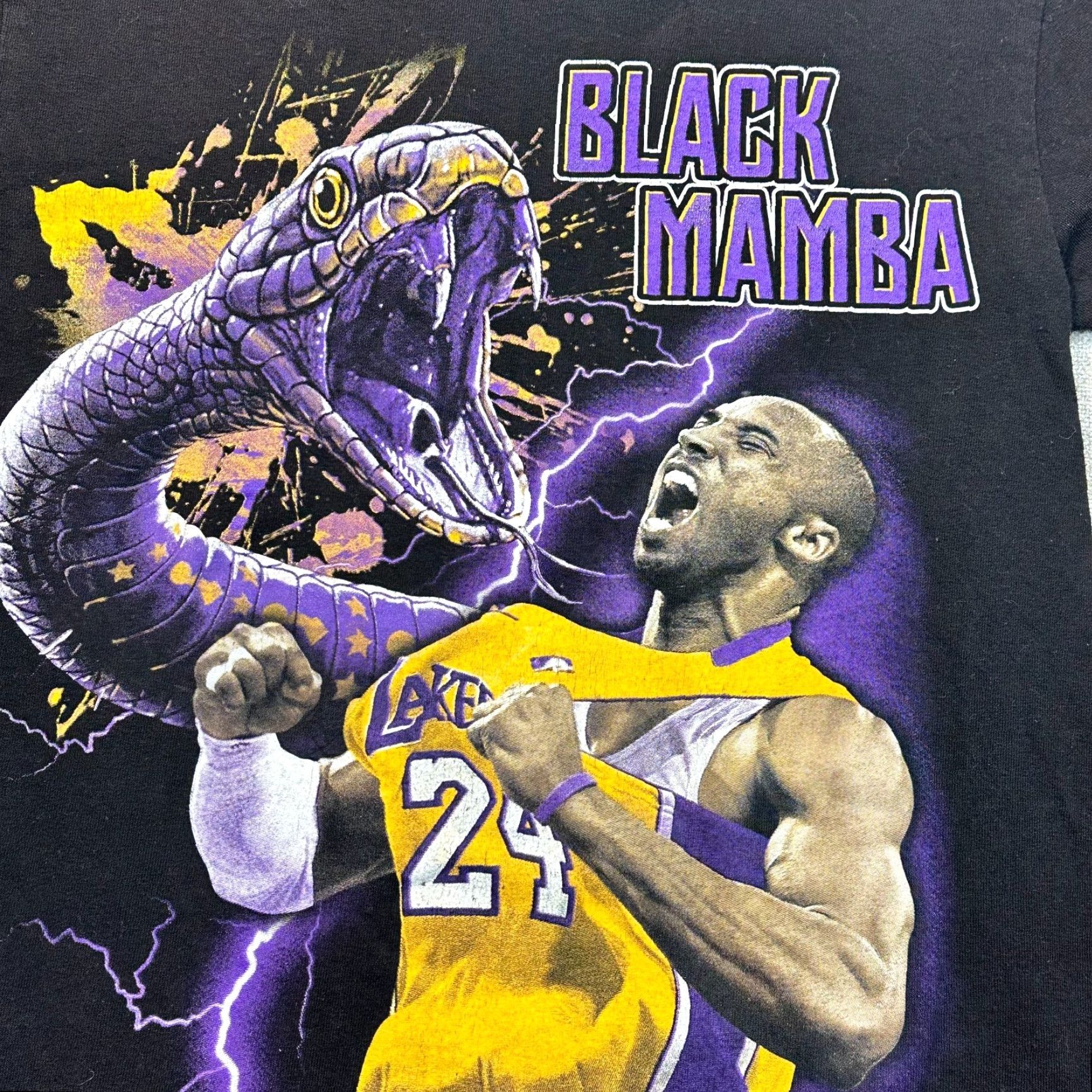 Vintage Kobe Bryant Mens Small Black Mamba Lakers Player Tee Memorial Tee Shirt Size US S / EU 44-46 / 1 - 3 Thumbnail