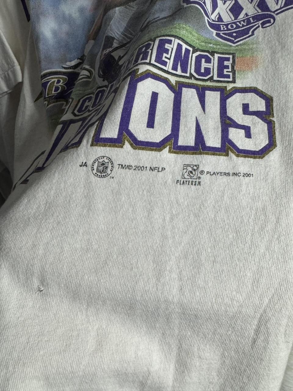 All Sport 2001 Baltimore Ravens AFC Conference Champions Tee Size US XL / EU 56 / 4 - 5 Thumbnail