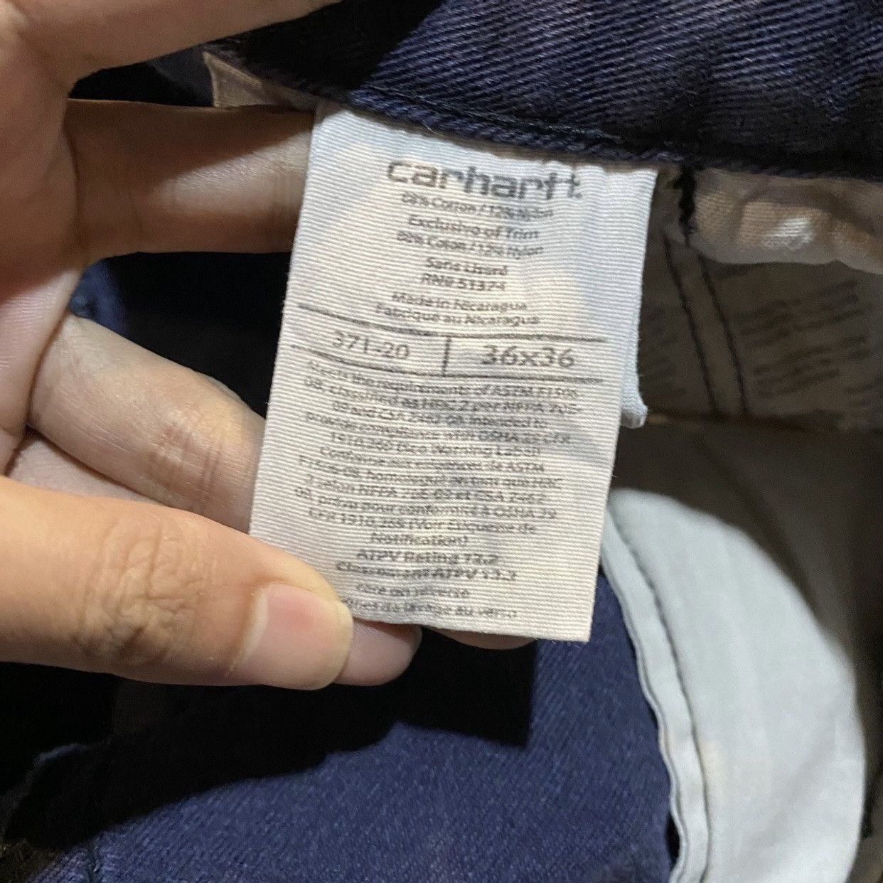 Carhartt Carhartt Flame Resistant Purple Casual Pants 36x36 Size US 36 / EU 52 - 15 Thumbnail