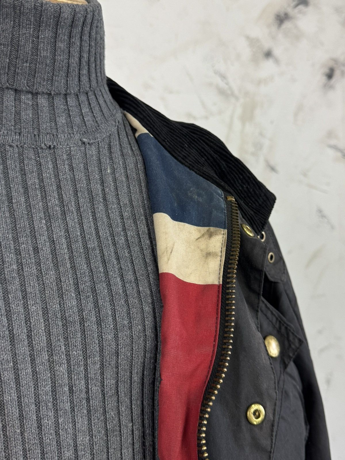 Barbour Barbour International Union Waxed Motorcycle Jacket L - XL Size US XL / EU 56 / 4 - 8 Thumbnail