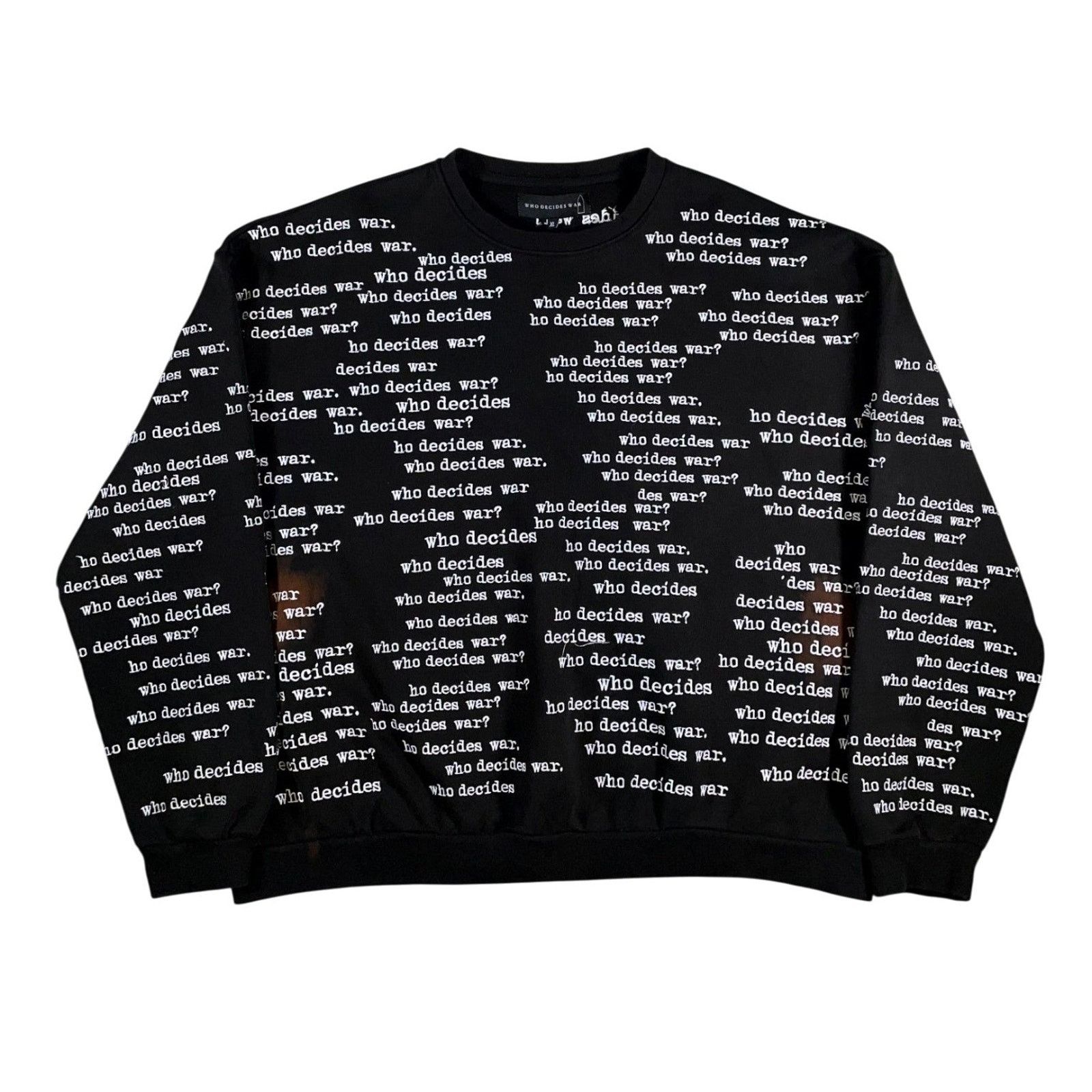 Who Decides War Who Decides War "Scripture Crewneck" Black Sweatshirt Size US XL / EU 56 / 4 - 1 Thumbnail