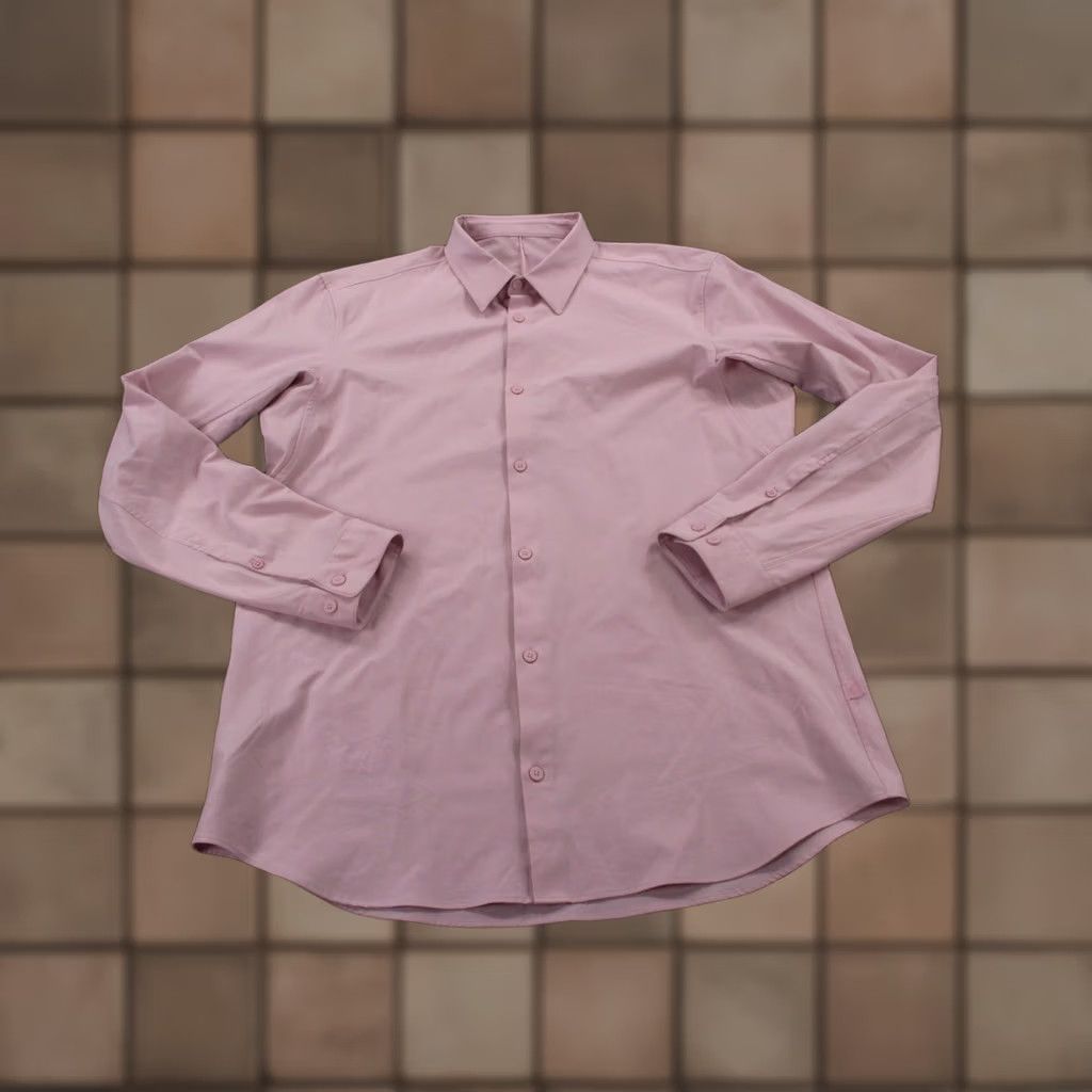 Lululemon Lululemon Shirt Mens L Pink Stretch Business Golf Preppy Performance Casual Shirt Size US L / EU 52-54 / 3 - 1 Thumbnail