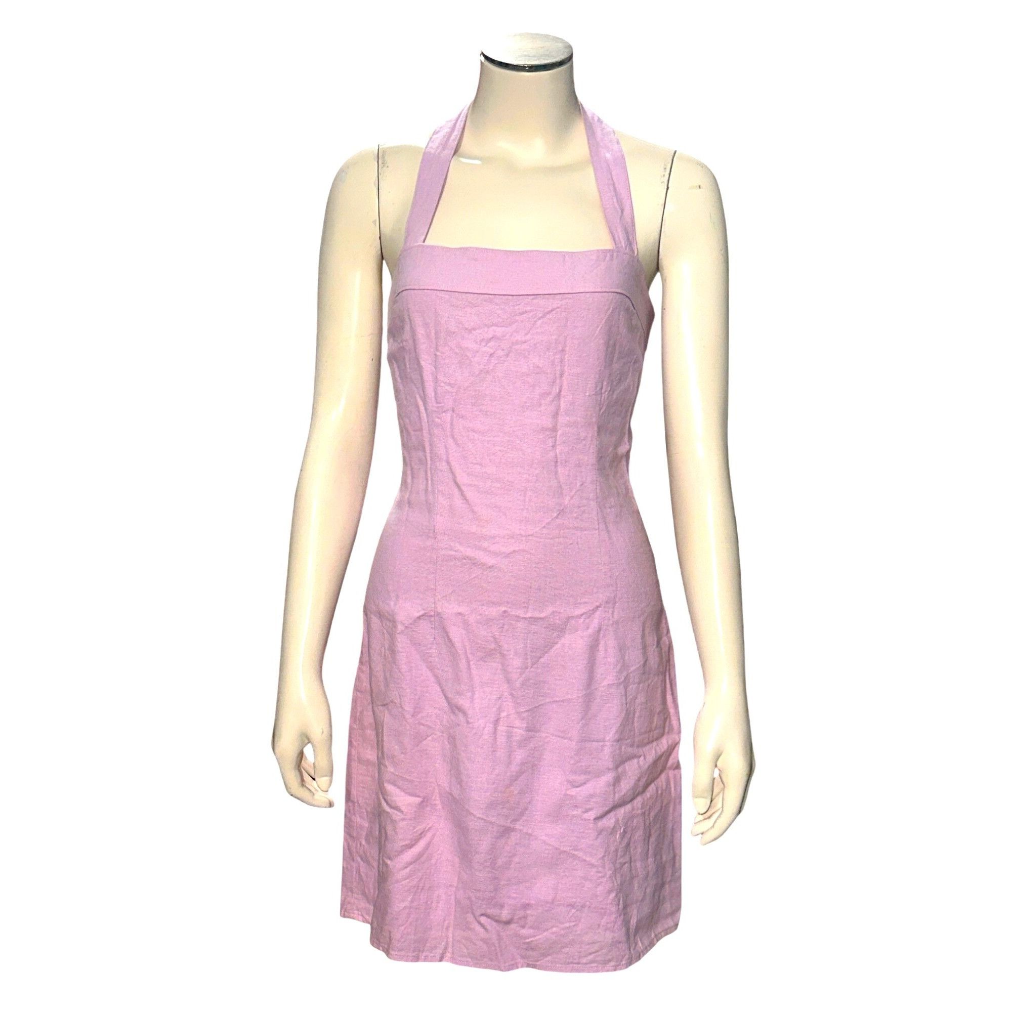 Abercrombie & Fitch Abercrombie Fitch Lavender Halter Dress Small Y2K Vintage Mi Size S / US 4 / IT 40 - 2 Thumbnail