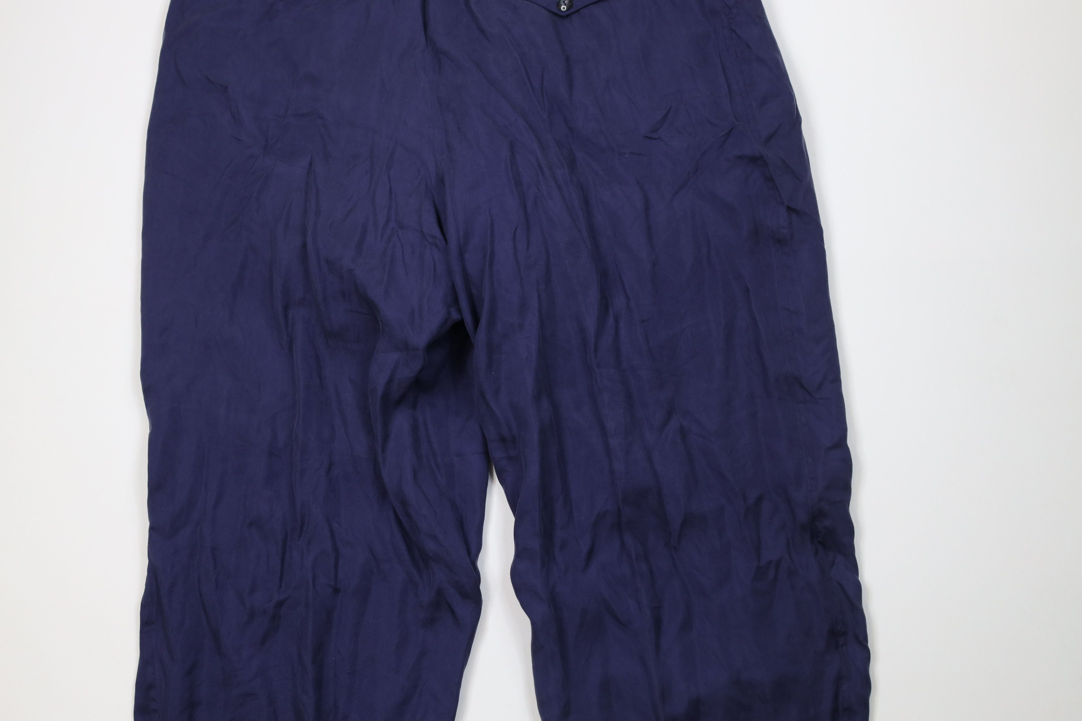 Vintage Deadstock Vintage 90s Streetwear Fit Silk Pants Navy Blue Size US 38 / EU 54 - 12 Thumbnail