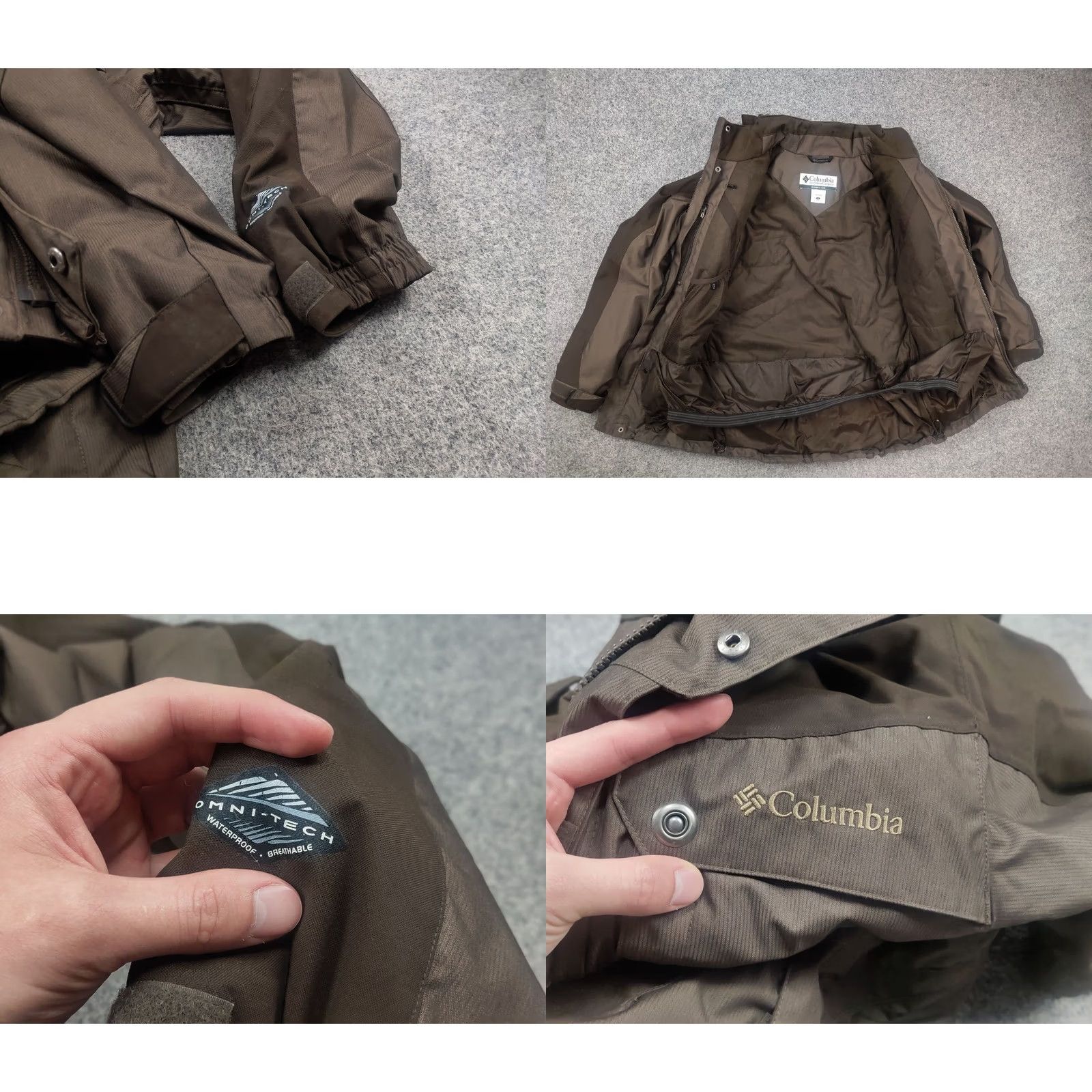 Logo 7 VINTAGE Columbia Timberline Jacket Brown Logo Zip Windbreaker Outdoor Mens M Brown 90s Era Size US M / EU 48-50 / 2 - 9 Thumbnail