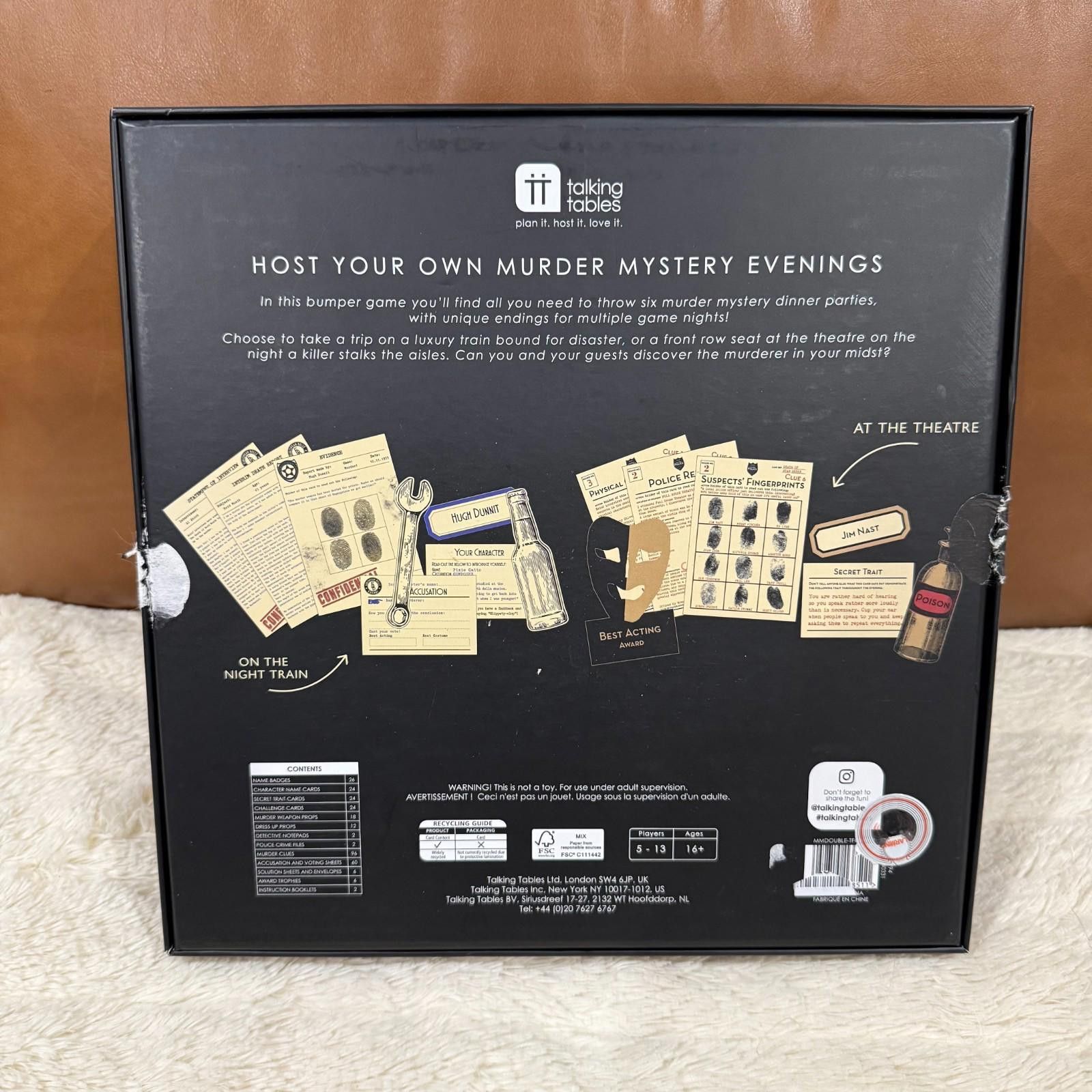 Other Talking Tables Double Murder Mystery Game Size ONE SIZE - 2 Thumbnail