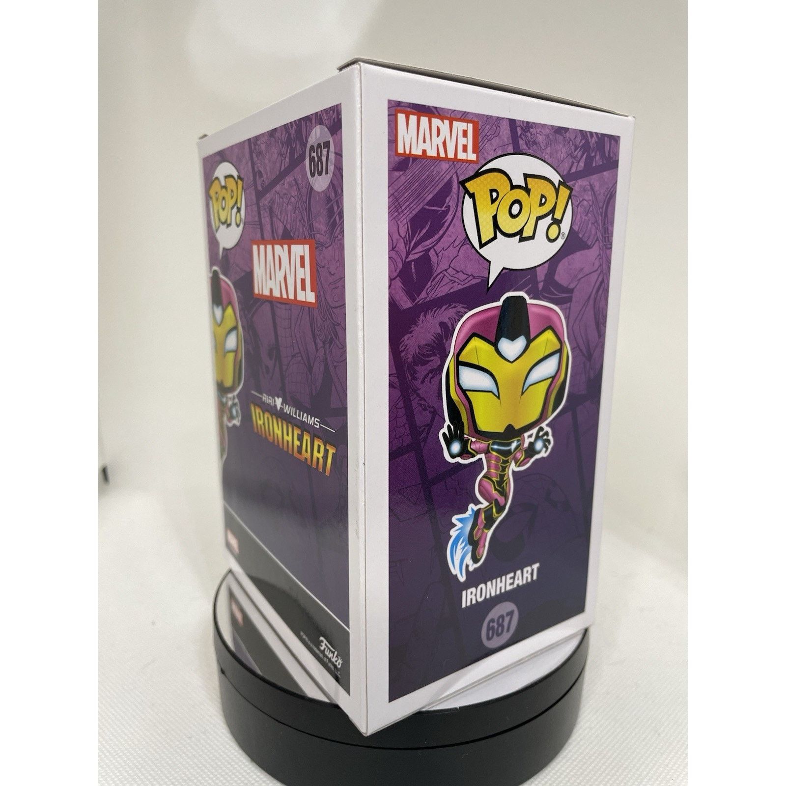Marvel Comics Funko Pop! Vinyl: Marvel - Ironheart - PIAB Exclusive #687 Size ONE SIZE - 6 Thumbnail