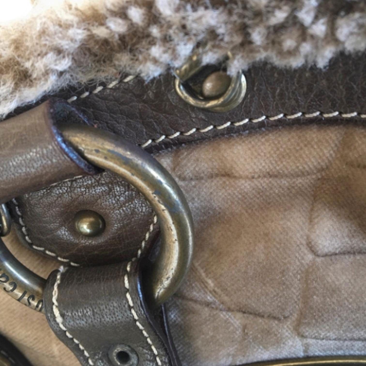 Roberto Cavalli The Cavalli Furry Leather Bag Size ONE SIZE - 3 Thumbnail