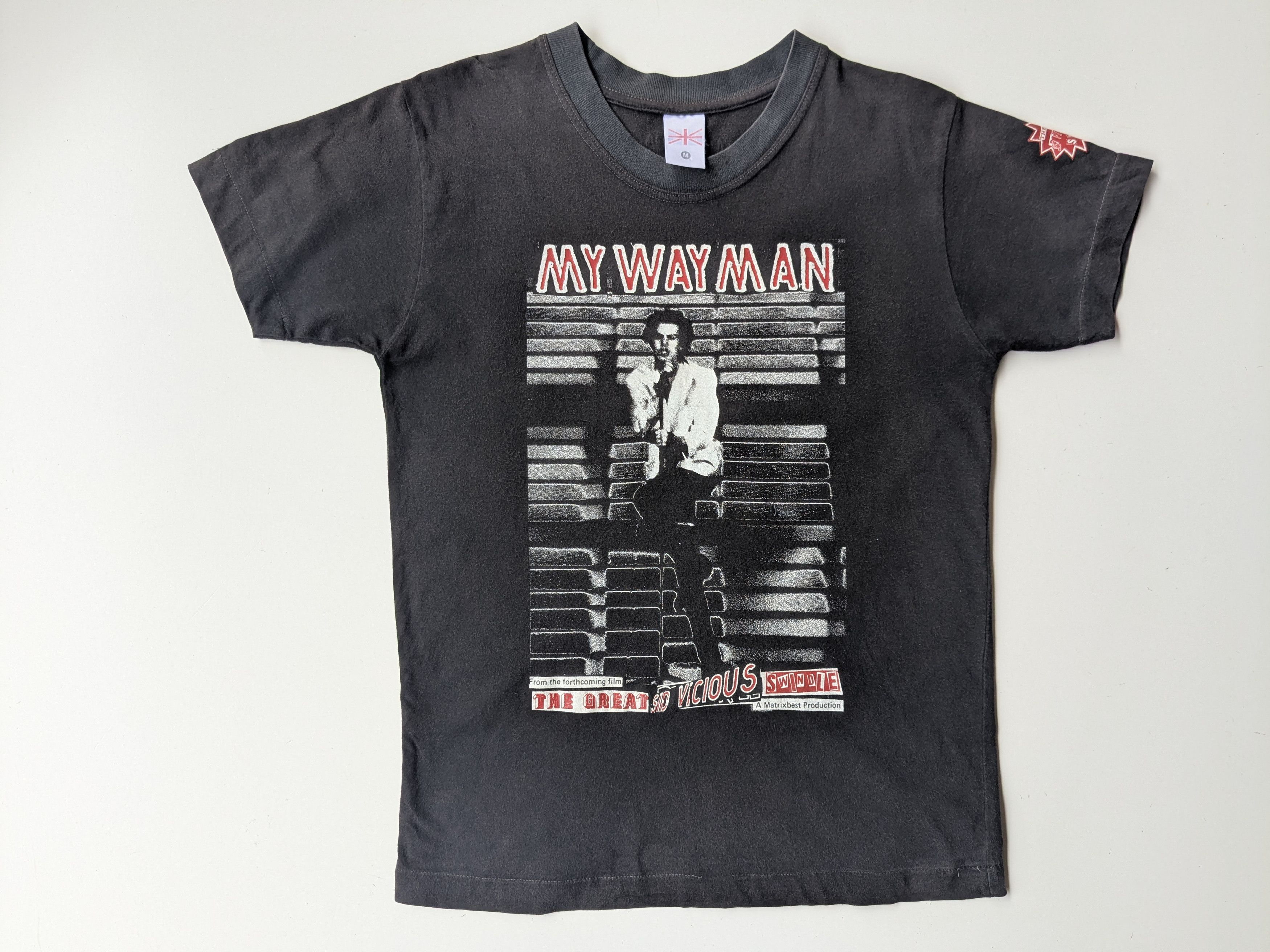 Band Tees Vintage 80s Sid Vicious Sex Pistol My Way Man Size US M / EU 48-50 / 2 - 1 Thumbnail
