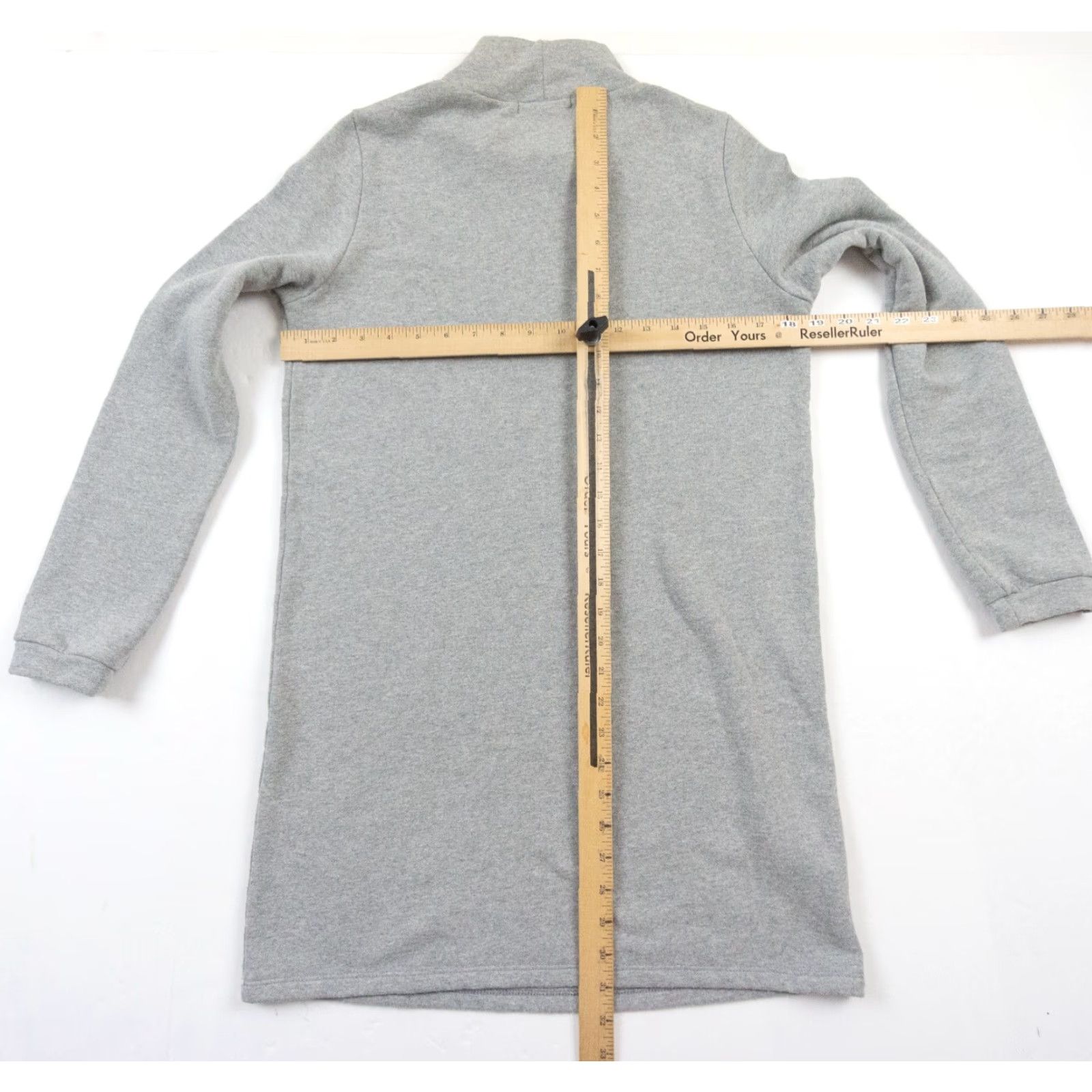 Reformation Reformation Brand Womens Dress Sweatshirt Small Gray Mock Neck Pullover Cozy Casual Travel Knee Length Long Sleeve Cotton Polyester Fleece Size S / US 4 / IT 40 - 7 Thumbnail