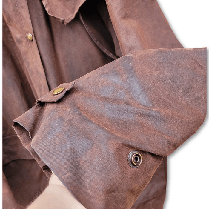 Vintage RM WILLIAMS VINTAGE Brown Oil Skin Short Riding Coat | Grailed