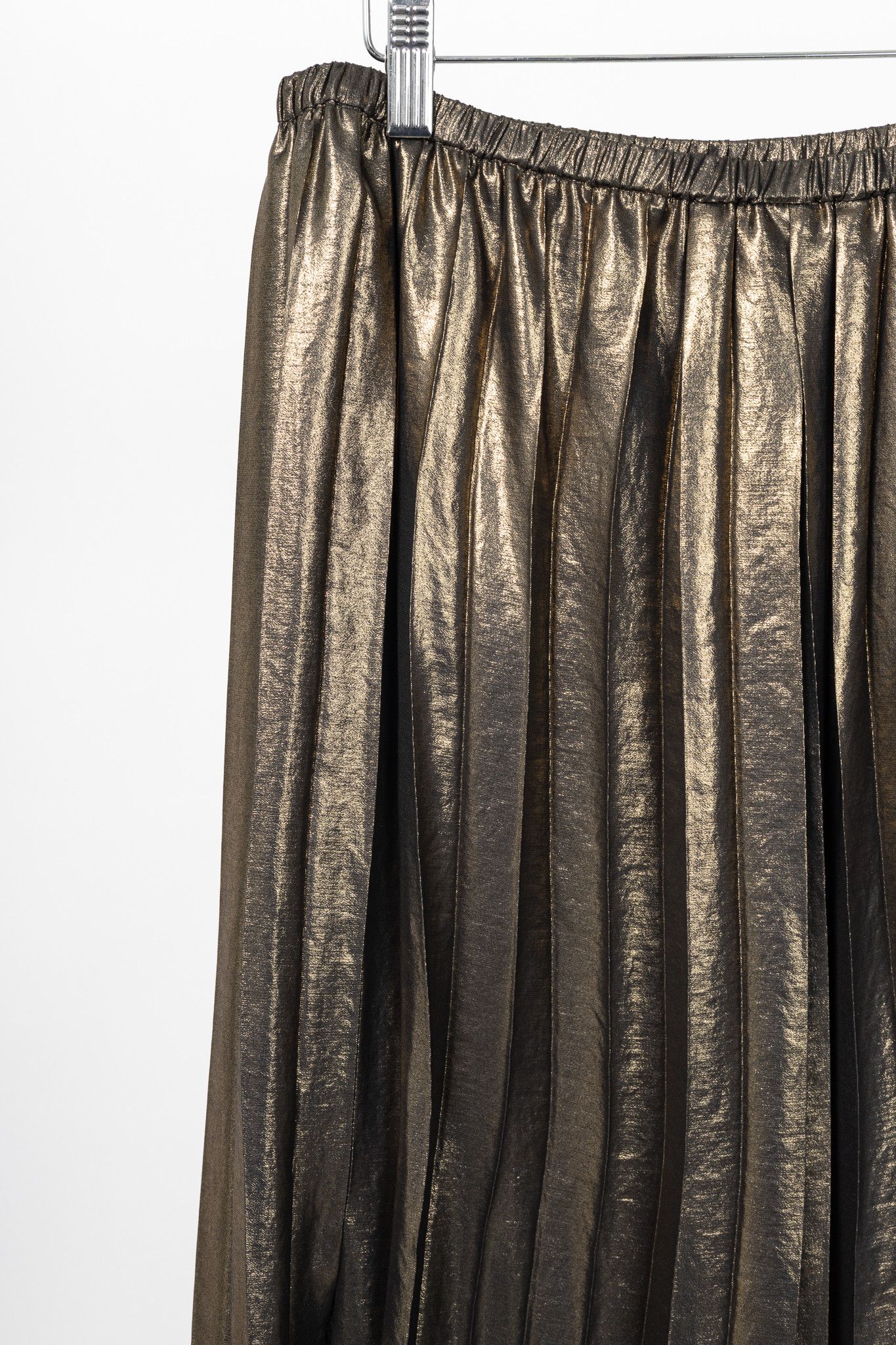 Isabel Marant Etoile Isabel Marant Étoile Madlen Gold Pleated Lamé Skirt Size 30" / US 8 / IT 44 - 4 Thumbnail