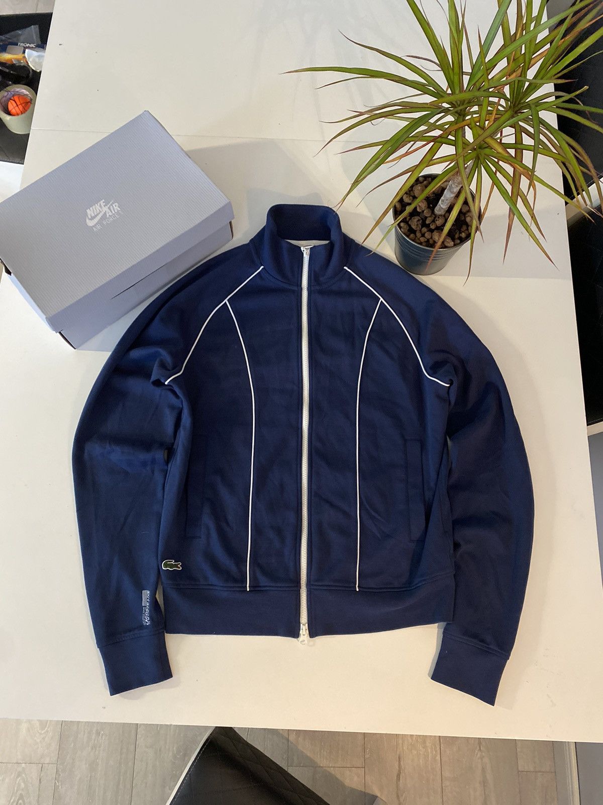 Lacoste Lacoste L!VE hoodie zip navy blue very rare Size US M / EU 48-50 / 2 - 1 Thumbnail