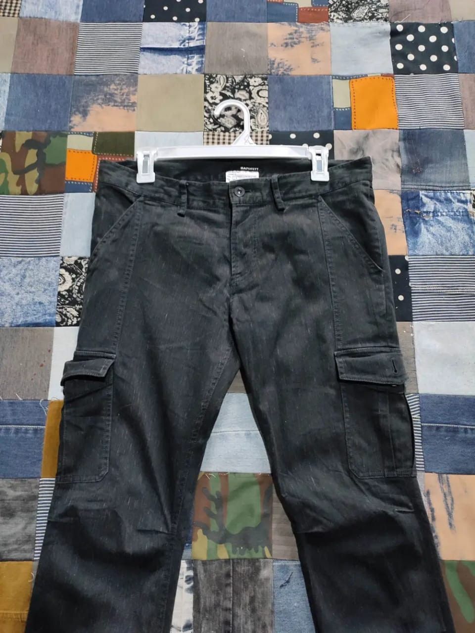 Katharine Hamnett London Hamnett Stripe Cargo Low Rise Pants Size US 29 - 2 Thumbnail