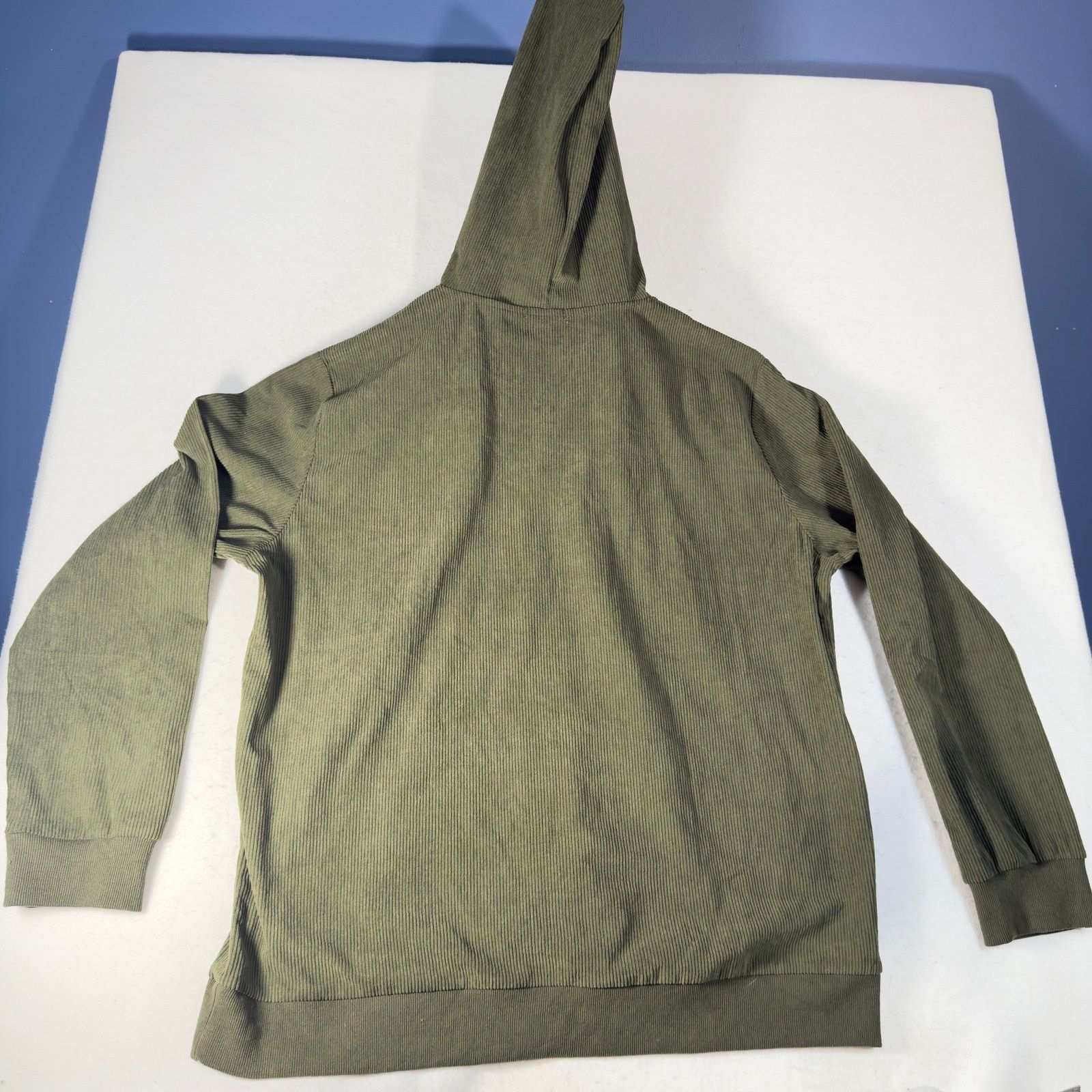 Other Coofandy Men XL Ribbed Hoodie Olive Green Pullover Casual Size US XXL / EU 58 / 5 - 4 Thumbnail