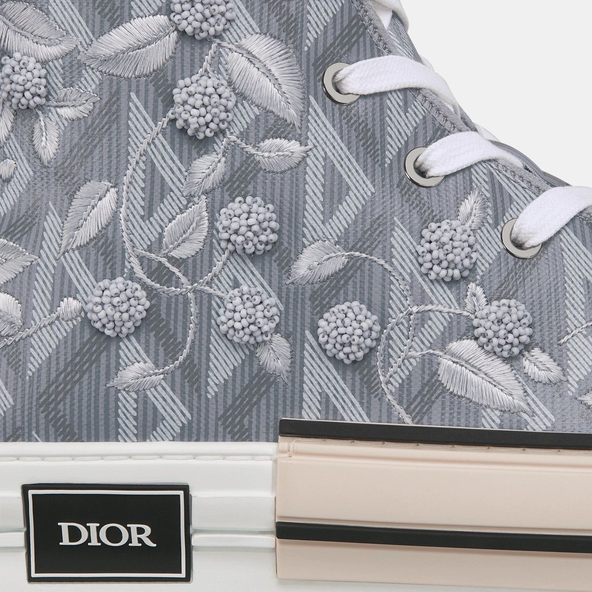 Dior o1bcso1str0226 B23 High-Top Sneaker in Grey Size US 10 / EU 43 - 6 Thumbnail