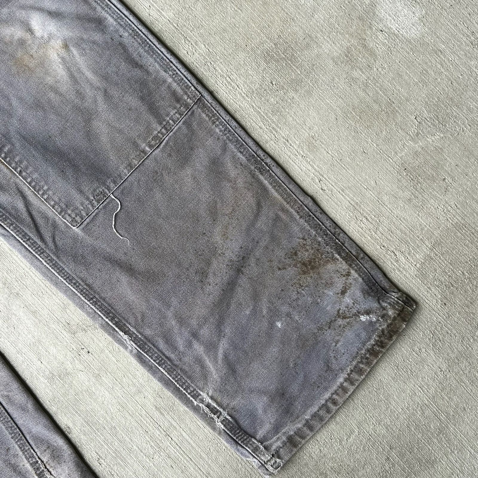 Carhartt × Vintage Carhartt faded gray double knee work wear carpenter pants Size US 34 / EU 50 - 9 Thumbnail