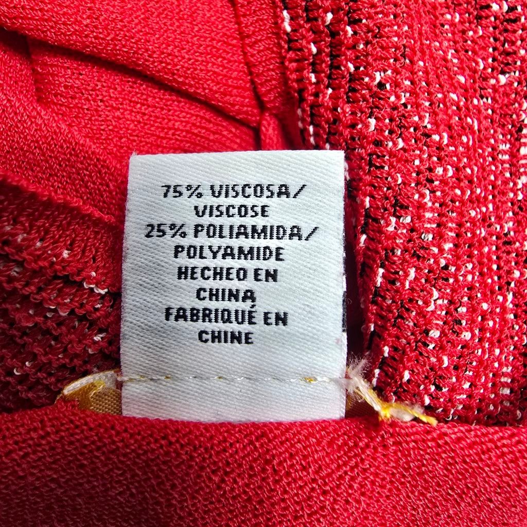 The Unbranded Brand Women's Ruby Rd. Red & Black Patterned Cardigan Sweater L Size L / US 10 / IT 46 - 9 Thumbnail