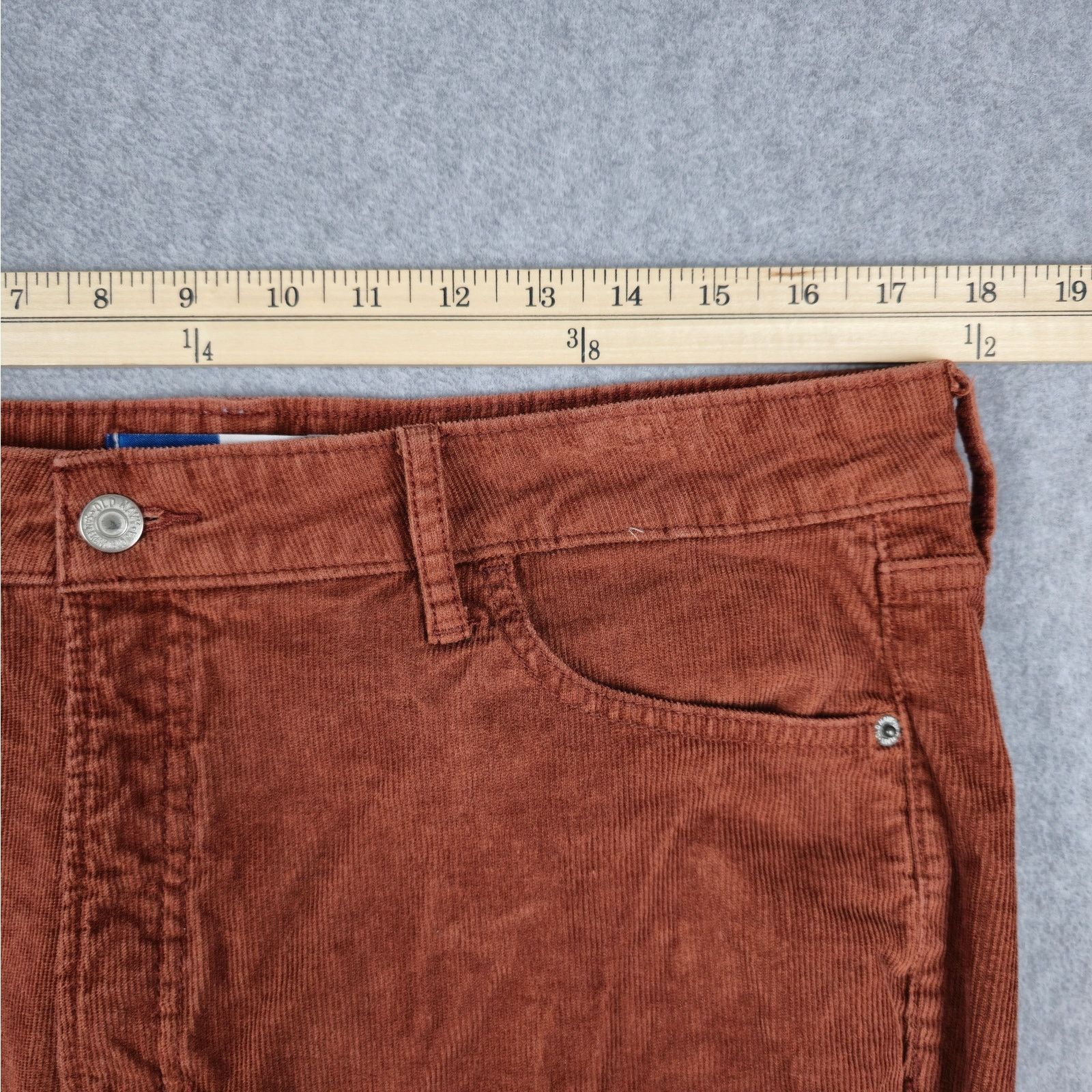 Old Navy Old Navy 14 Kicker Boot-Cut Corduroy Pants Rust Color Size 36" / US 14 / IT 50 - 13 Thumbnail
