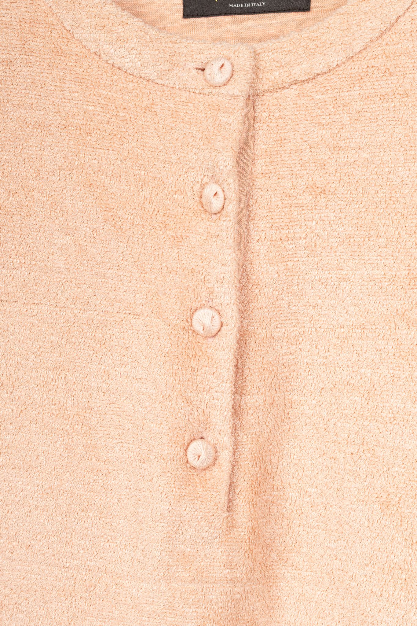 Loro Piana Loro Piana Light Coral Panarea Linen & Cotton Henley Sweater Size XS / US 0-2 / IT 36-38 - 7 Thumbnail