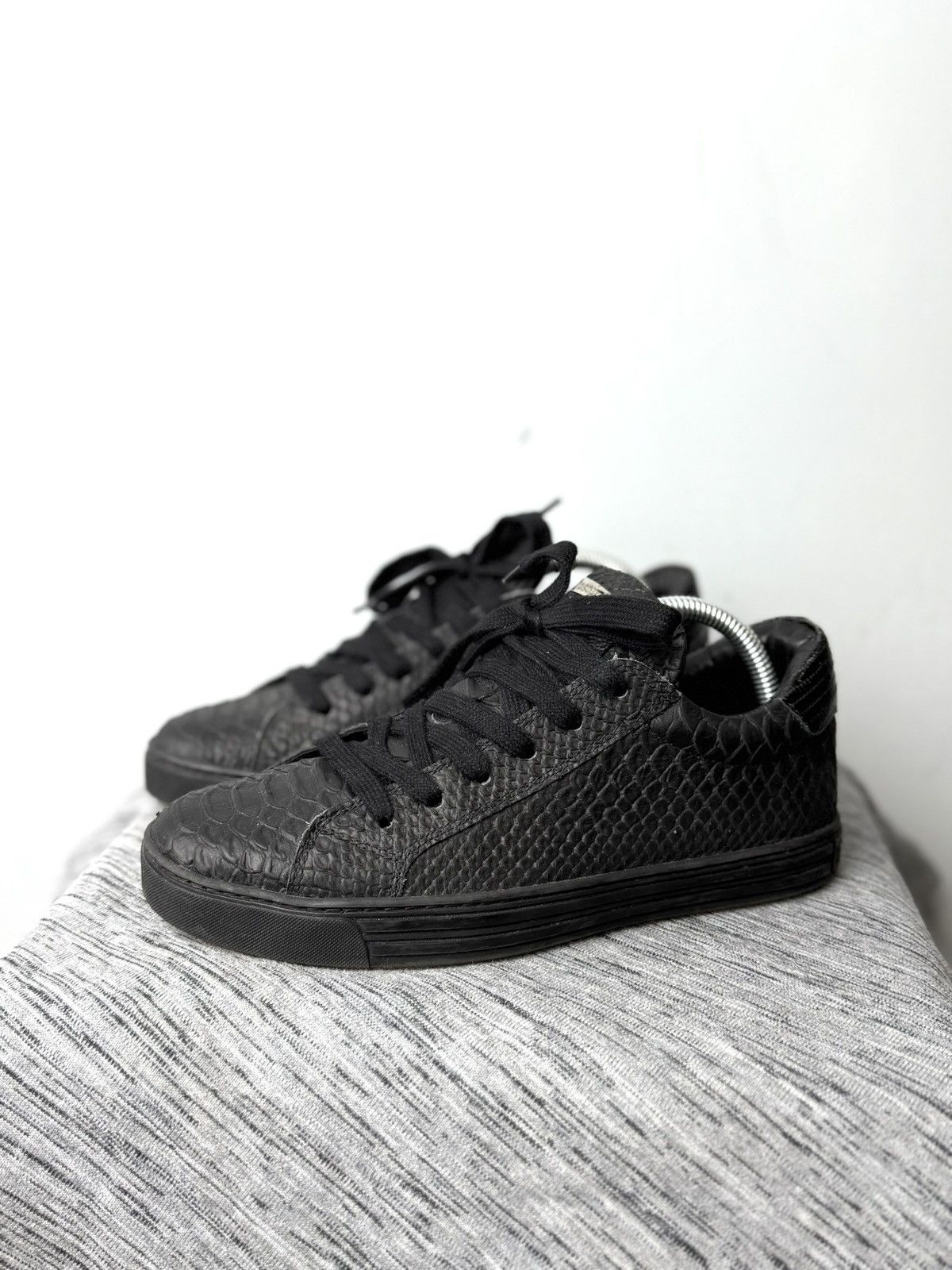 Dsquared2 Dsquared2 Snake Leather Sneakers Low Top Luxury Size US 6.5 / EU 39-40 - 4 Thumbnail