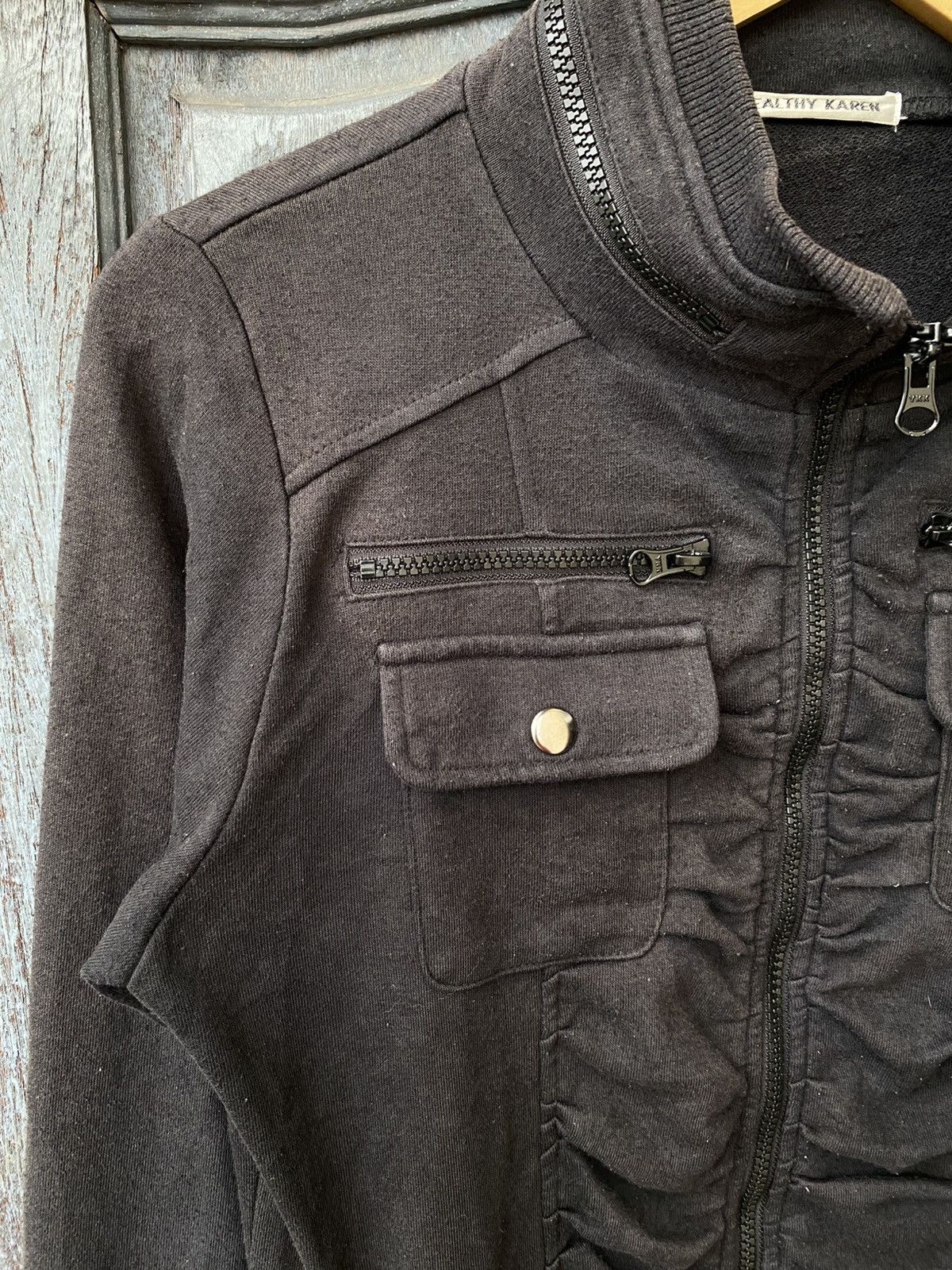 Japanese Brand Healthy Karen Black Military Jacket Style Techwear Inspired Size L / US 10 / IT 46 - 3 Thumbnail