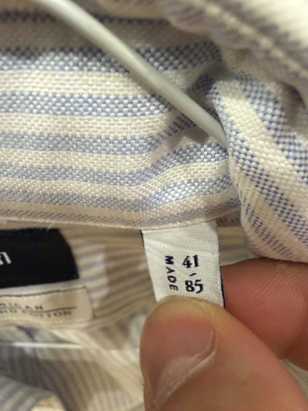 Kamakura Blue and White University Striped Oxford Button Down Size US M / EU 48-50 / 2 - 3 Thumbnail