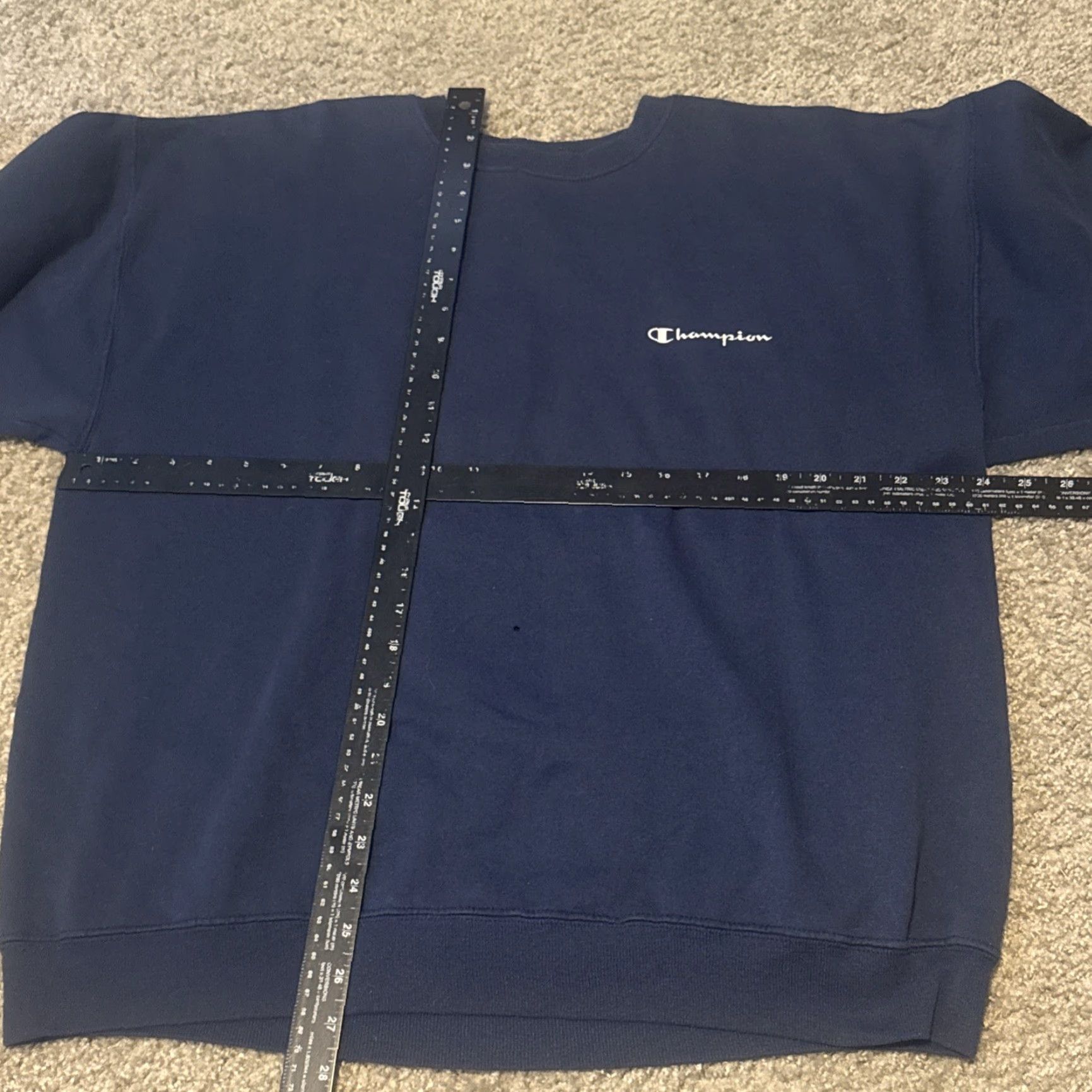 Champion VINTAGE Champion Sweatshirt Crewneck Navy Blue XL 90s Logo Men Shirts? Size US XL / EU 56 / 4 - 6 Thumbnail