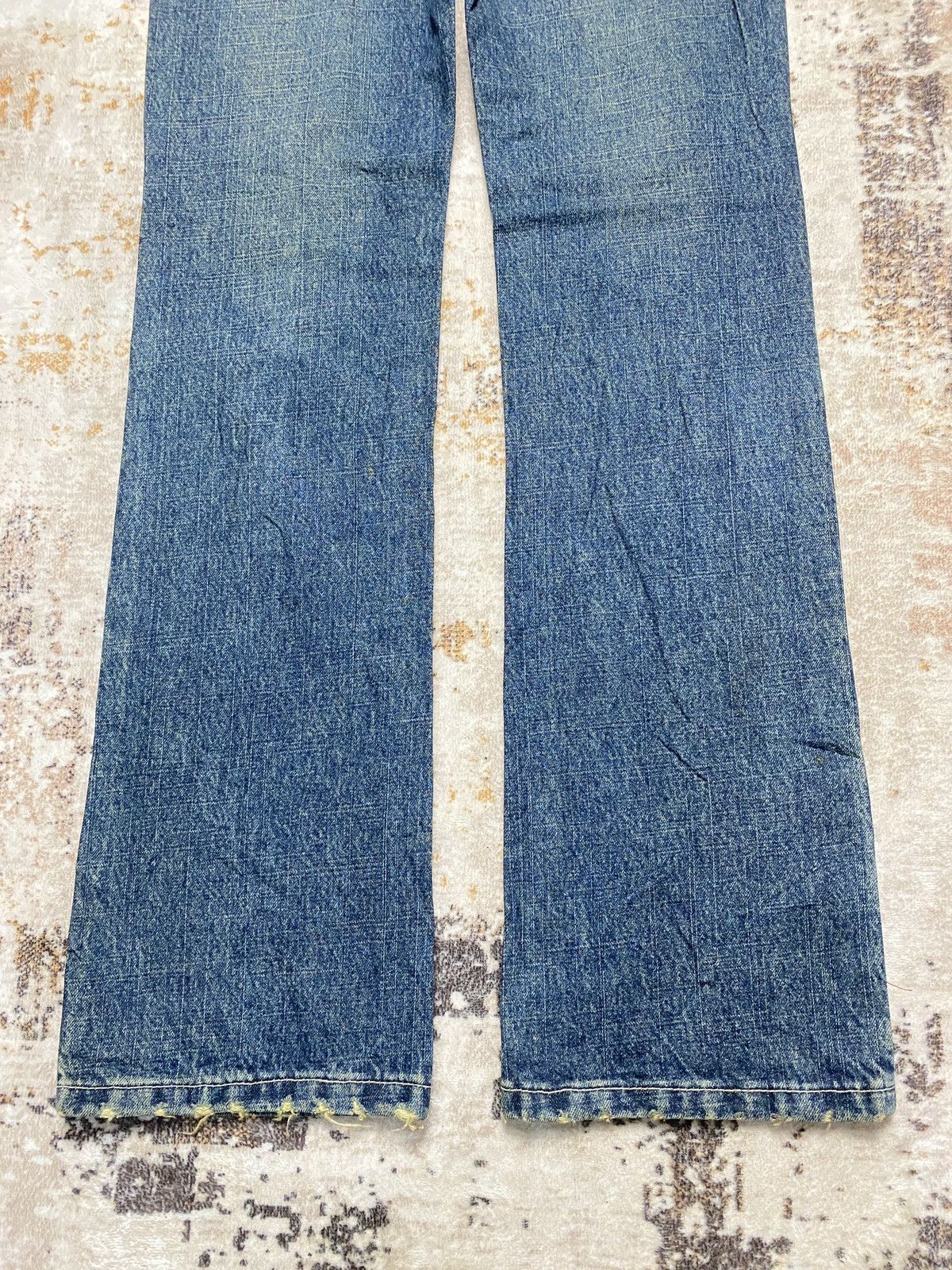 If Six Was Nine Distress Low BootCut Jeans Size 26" / US 2 / IT 38 - 8 Thumbnail