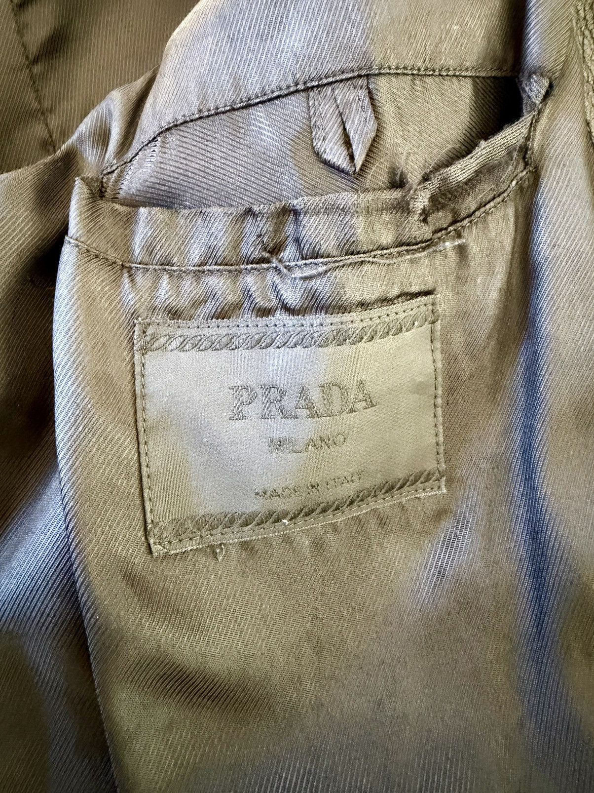 Prada Prada Leather Coat Size US M / EU 48-50 / 2 - 15 Thumbnail