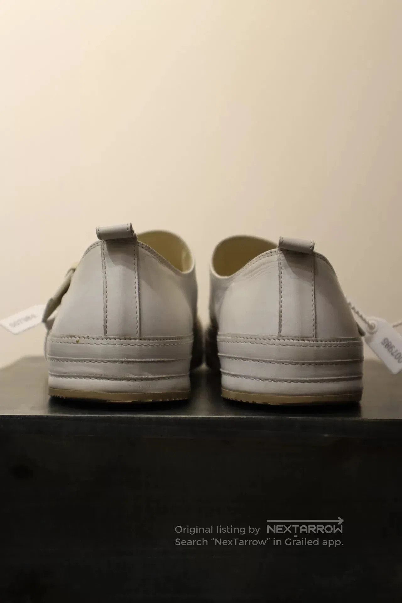 Ann Demeulemeester Leather Plate Shoes.