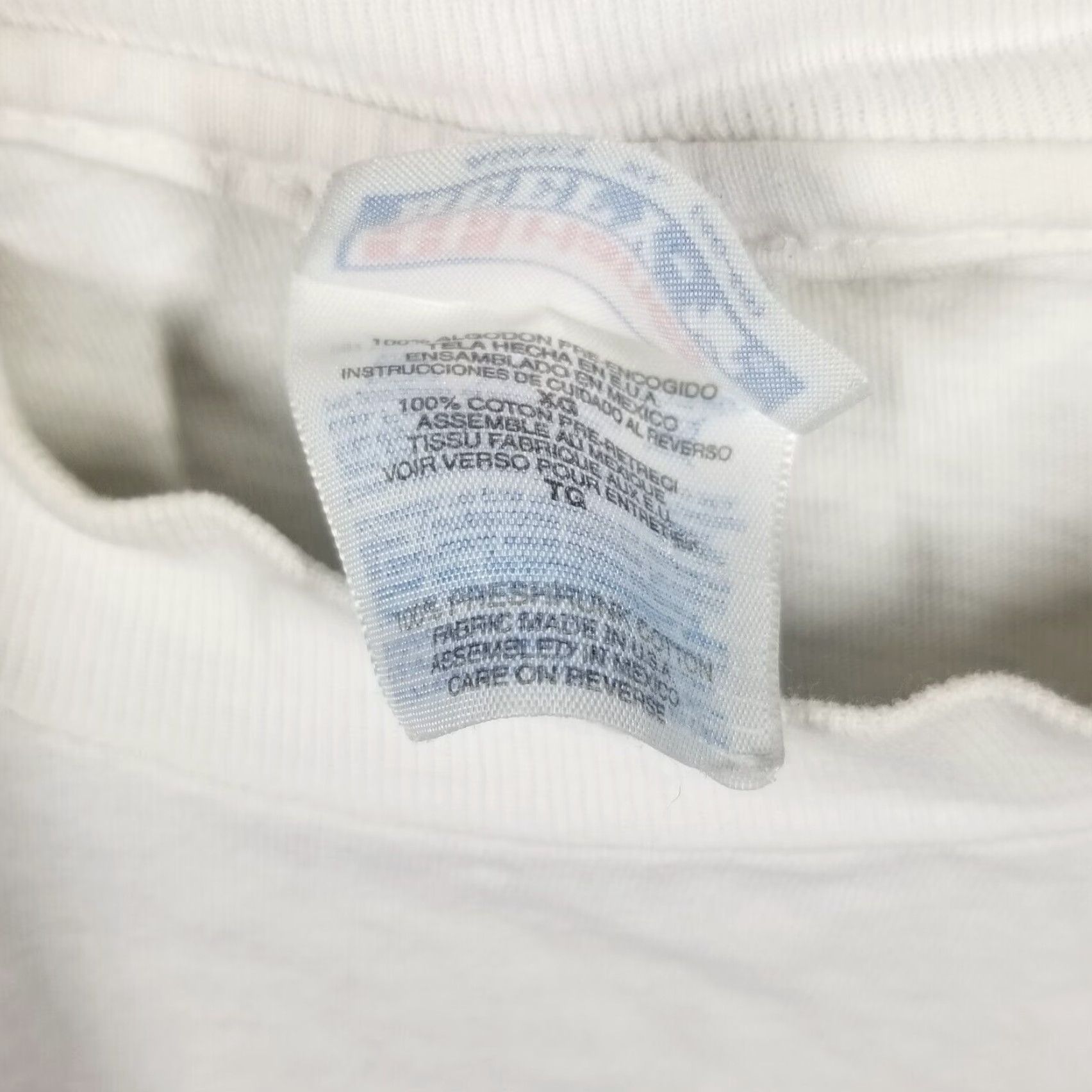 Hanes VINTAGE Hanes Fox News T-shirt Adults Large White Graphic Print 90s USA Unisex Size US L / EU 52-54 / 3 - 5 Thumbnail