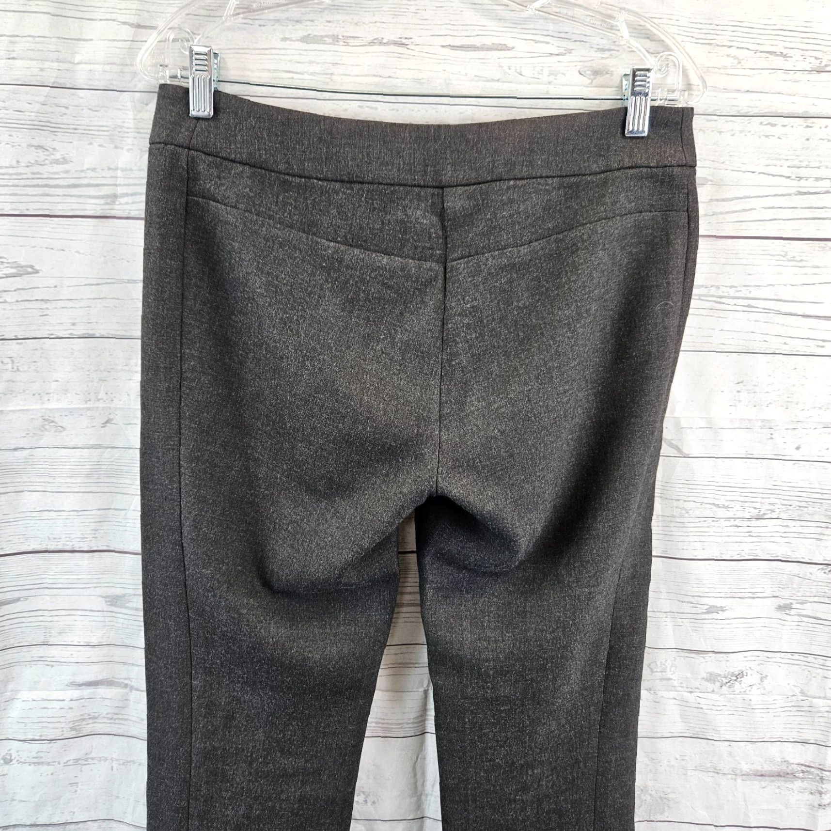 Loft LOFT Ann Taylor Womens Ponte Knit Pants Sz 4 Gray Mid Rise Rayon Blend Size 27" / US 4 / IT 40 - 4 Thumbnail