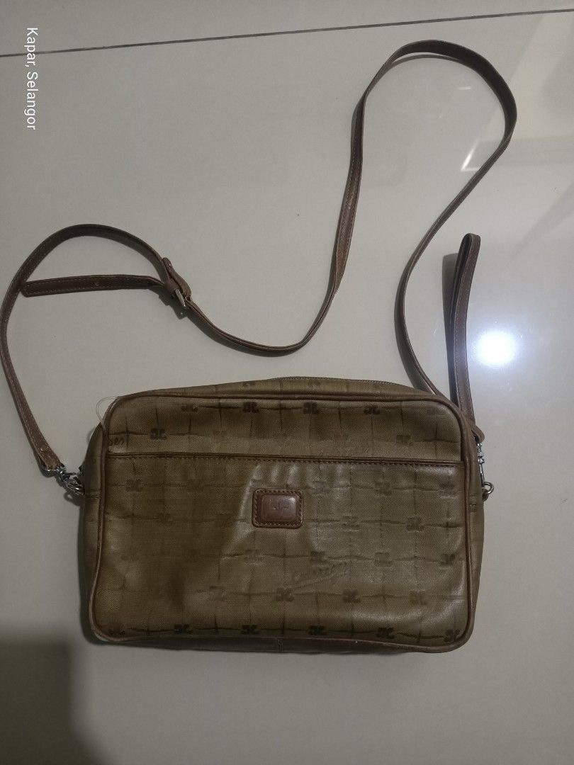 Andre Courreges × Courreges × Designer Vintage Courreges leather bag monogram Size ONE SIZE - 1 Thumbnail